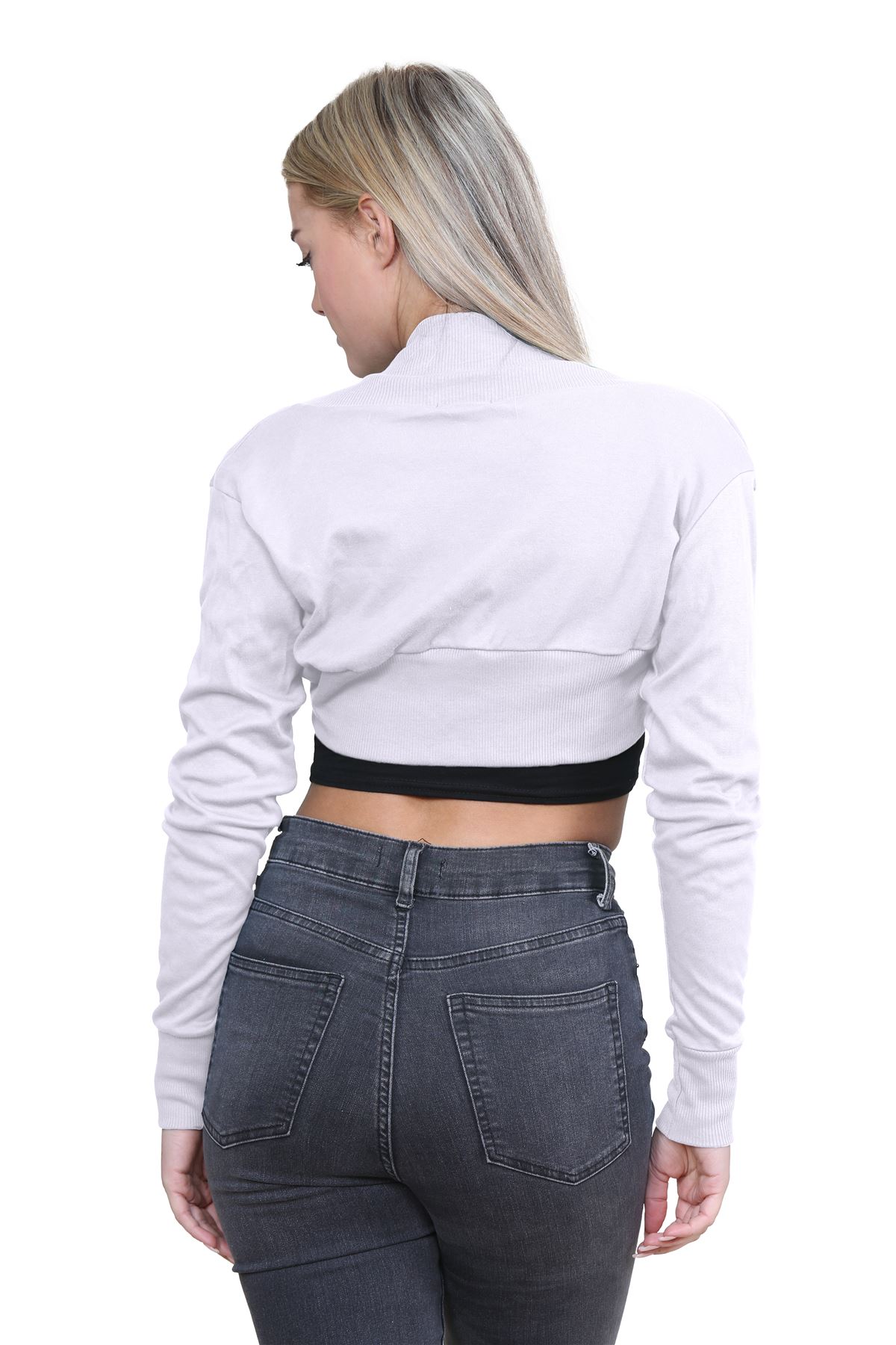 Ladies Long Sleeve Cotton Shrug Plain Open Bolero Cardigan Soft Summer Crop Top - Picture 81 of 84