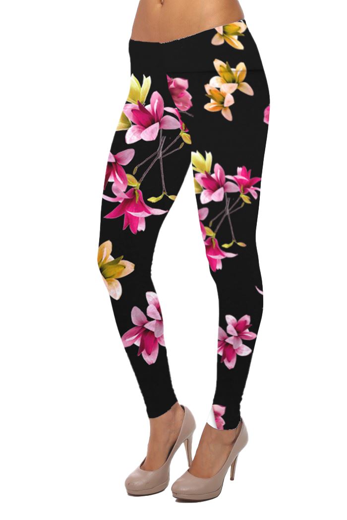 Ladies Printed Leggings Full Length 