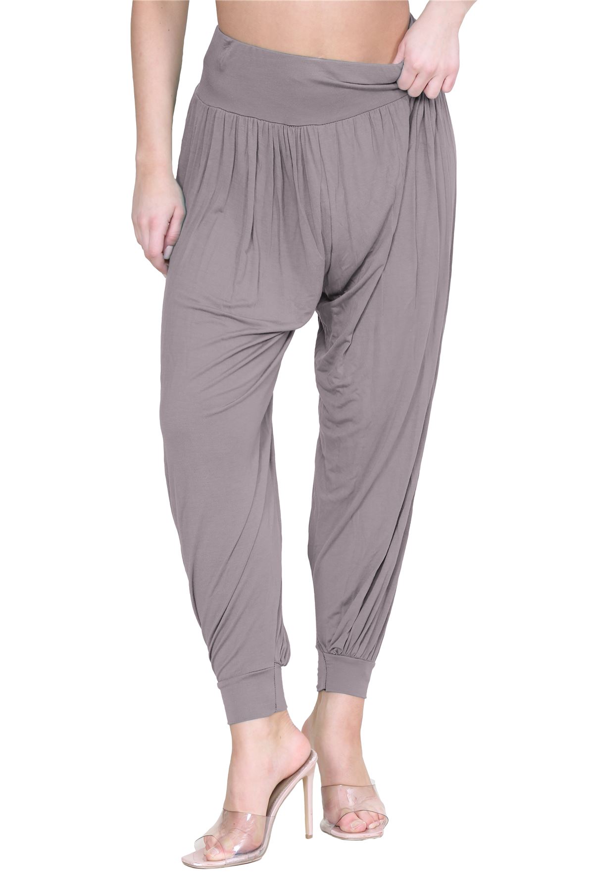 Womens Alibaba Harem Leggings Cuffed Bottoms Plain Hareem Trousers Baggy Pants - Picture 62 of 130