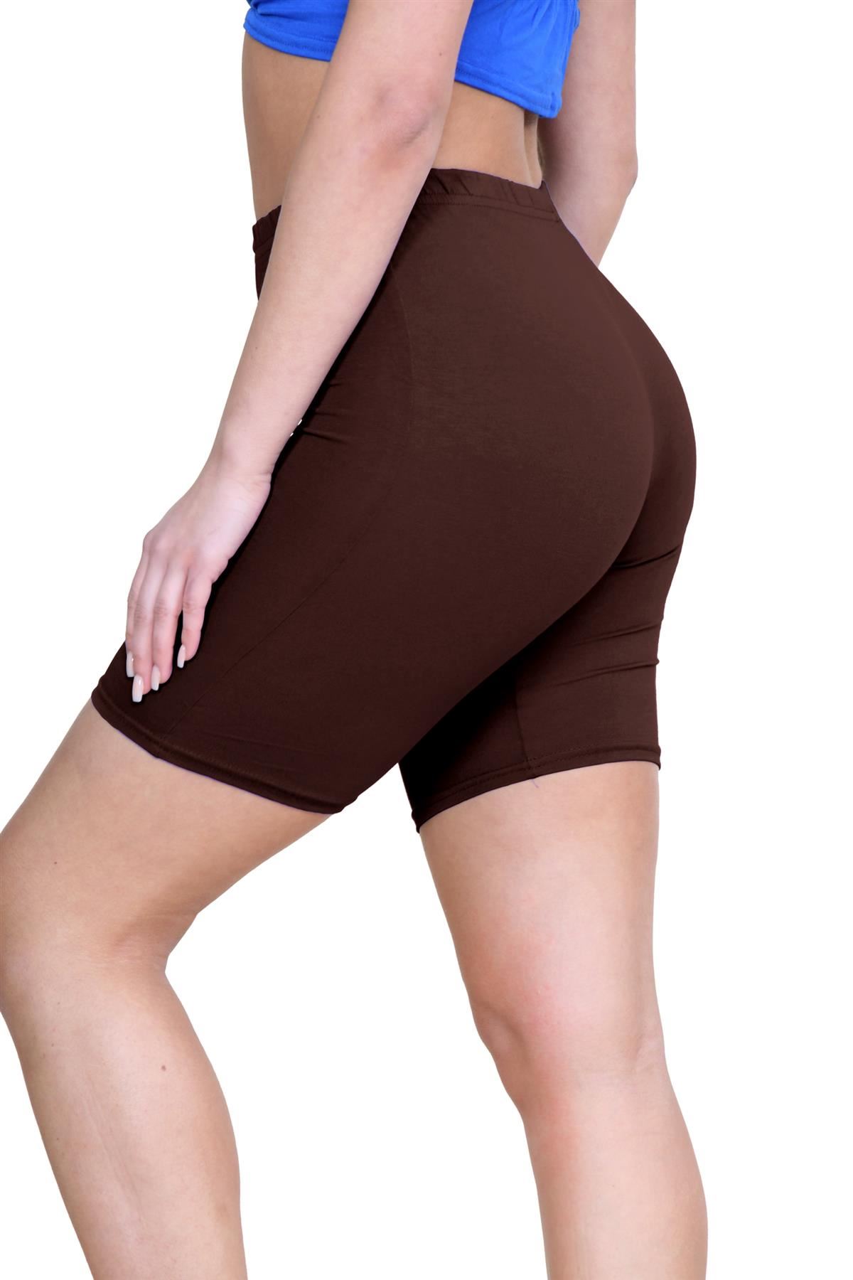 Pantalones Cortos de Ciclismo Lisos Para Mujer Baile Gimnasio Pantalones Cortos Elásticos Activos Paquete de 3 - Imagen 27 de 268