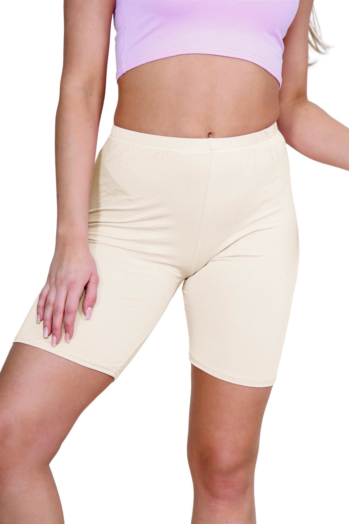Pantalones Cortos de Ciclismo Lisos Para Mujer Baile Gimnasio Pantalones Cortos Elásticos Activos Paquete de 3 - Imagen 66 de 268