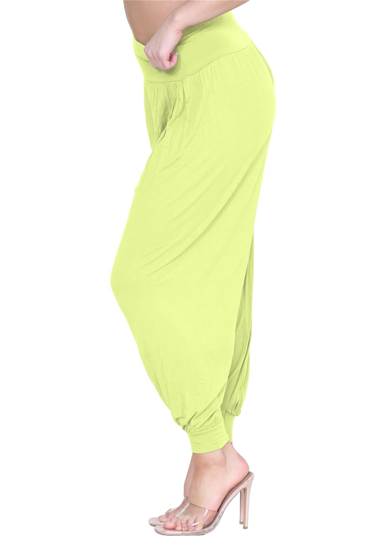 Womens Alibaba Harem Leggings Cuffed Bottoms Plain Hareem Trousers Baggy Pants - Picture 128 of 130