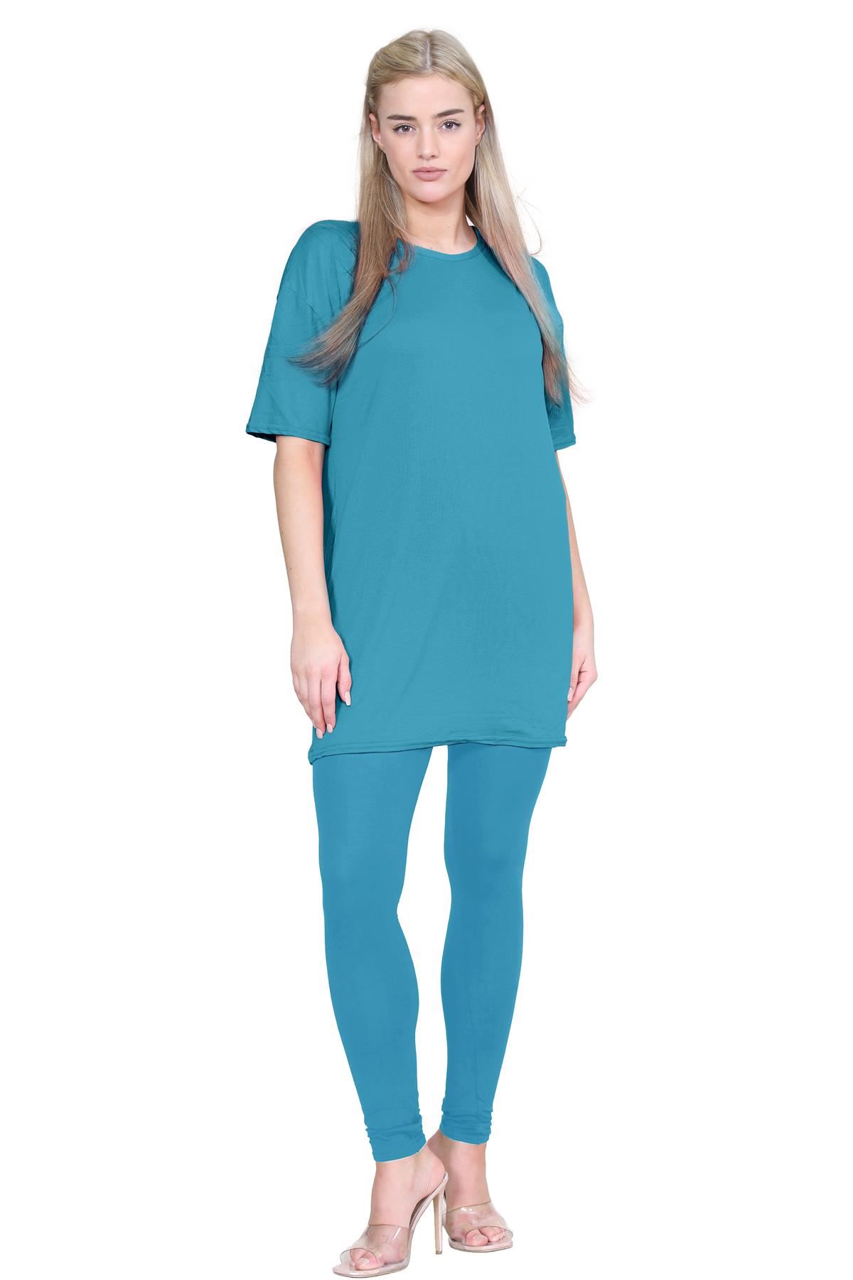 Damas Longline Suelto Camiseta Leggings Gimnasio Chándal Conjunto Coord 2 Piezas Ropa de Salón - Imagen 128 de 155