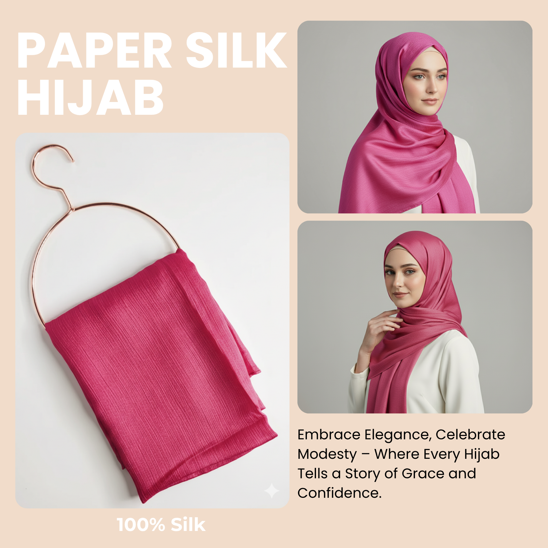 Womens Paper Silk Hijab Satin Silk Head Scarf Long Muslim Head Cover Wrap Shawl - Picture 25 of 99