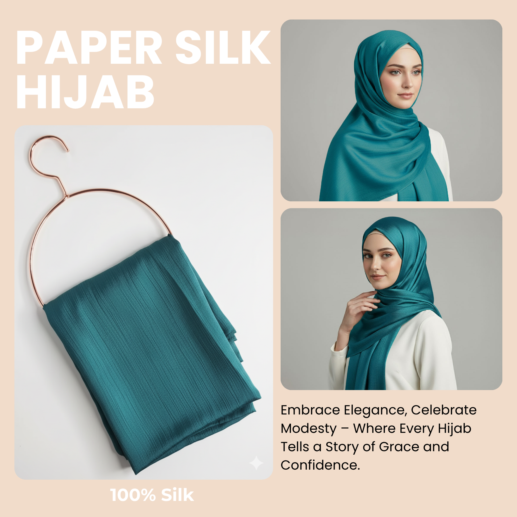 Womens Paper Silk Hijab Satin Silk Head Scarf Long Muslim Head Cover Wrap Shawl - Picture 81 of 99