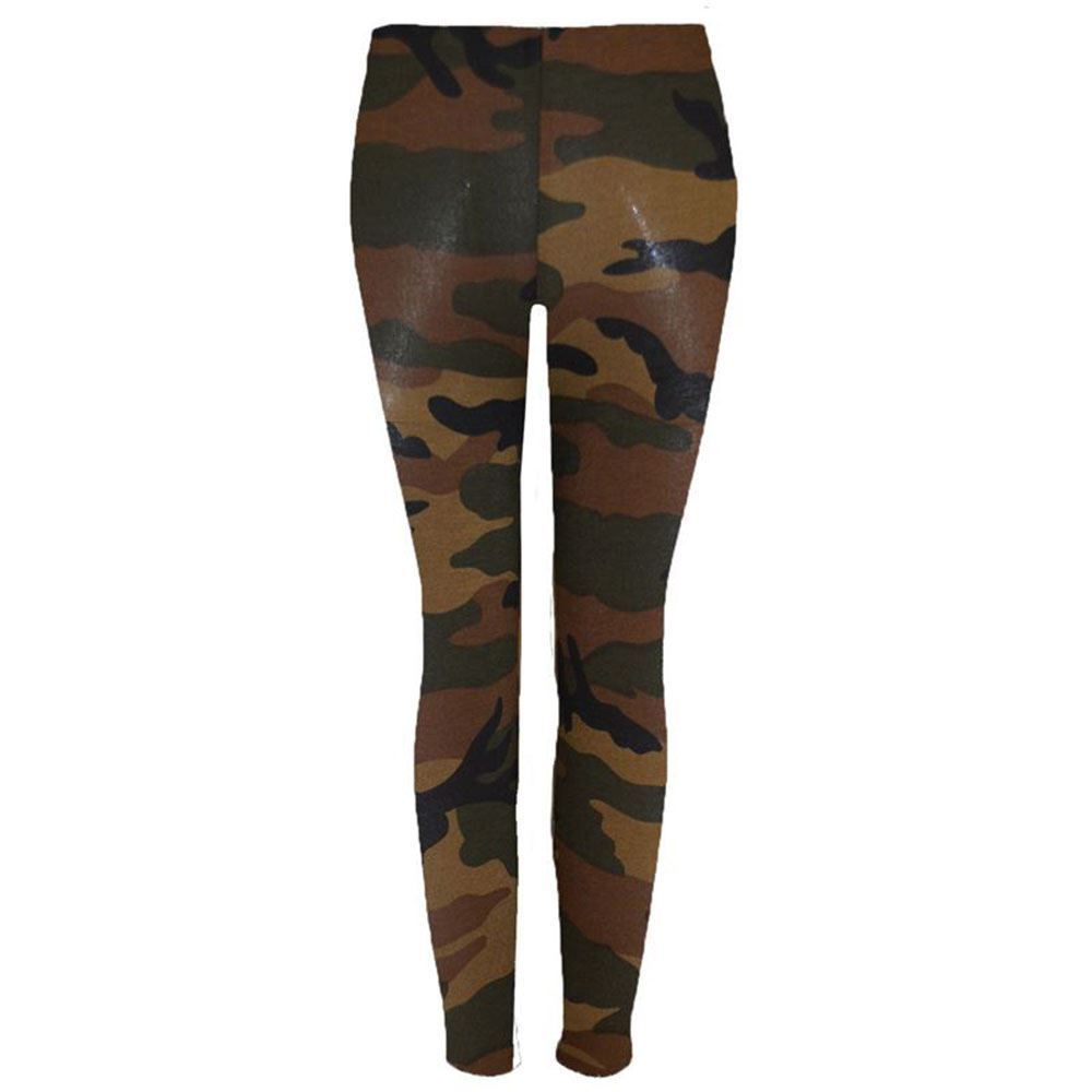 Womens Full Length Printed Leggings Skinny Yoga Trouser Casual Stretchy Pants - Picture 2 of 25