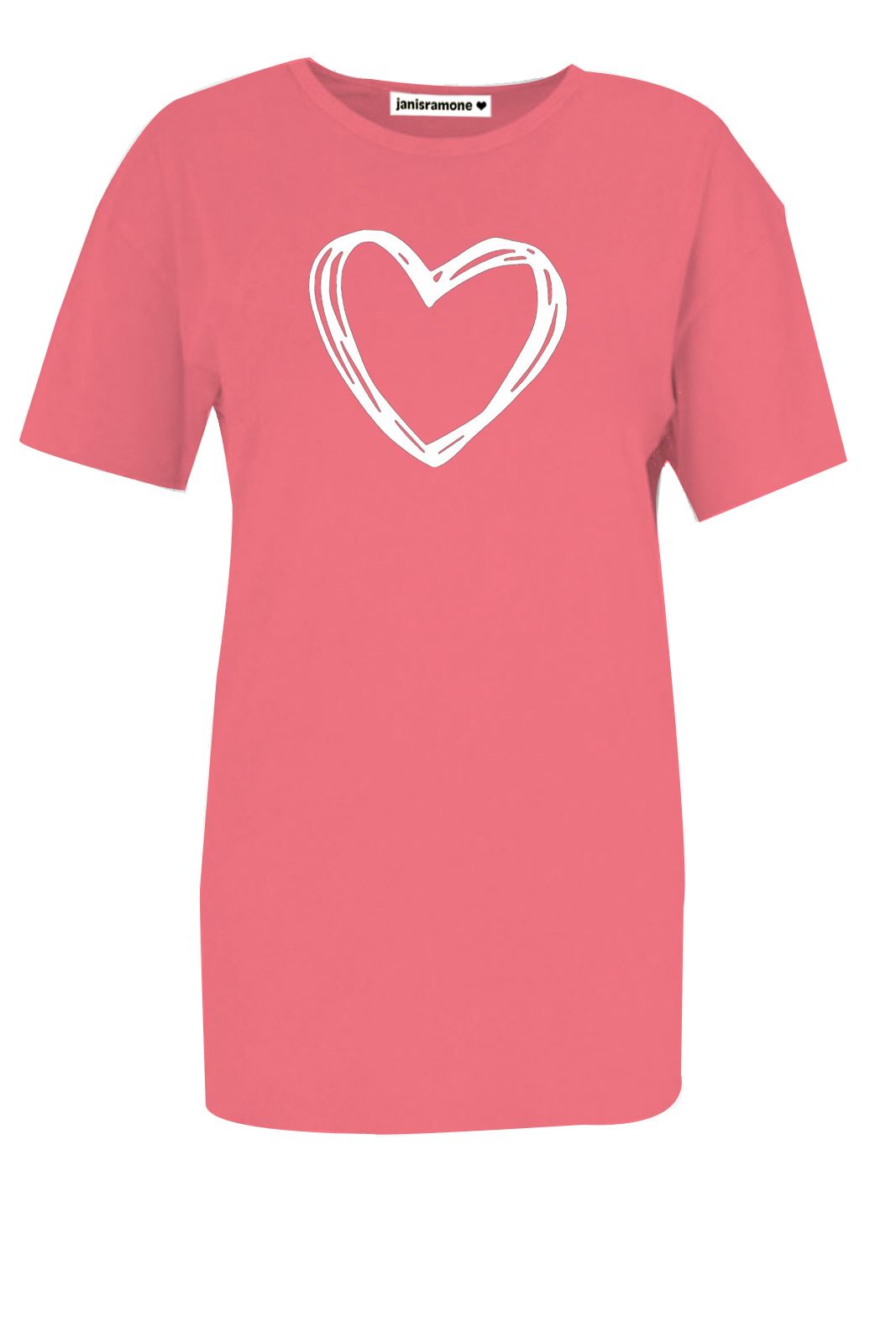 Womens Oversized T-Shirt Plain Baggy Short Sleeve Round Neck Basic Summer Top - Picture 39 of 44