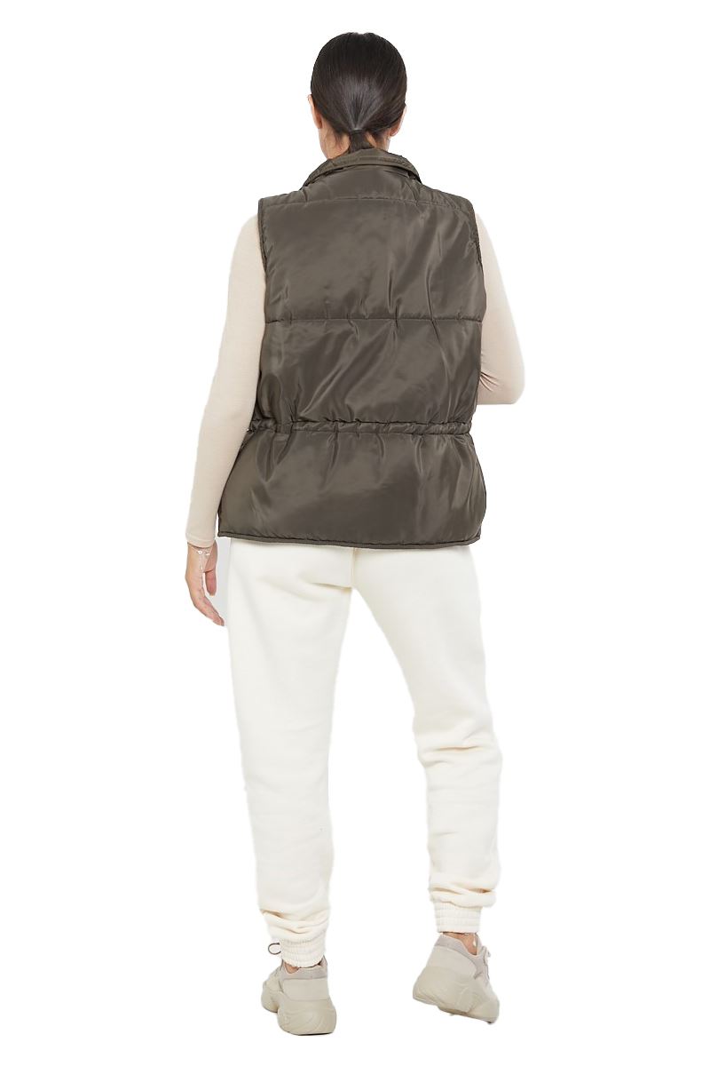 Damas Mujeres Chaleco Acolchado Acolchado Chaqueta Chaleco Invierno Abrigo Calentador de Cuerpo - Imagen 11 de 17