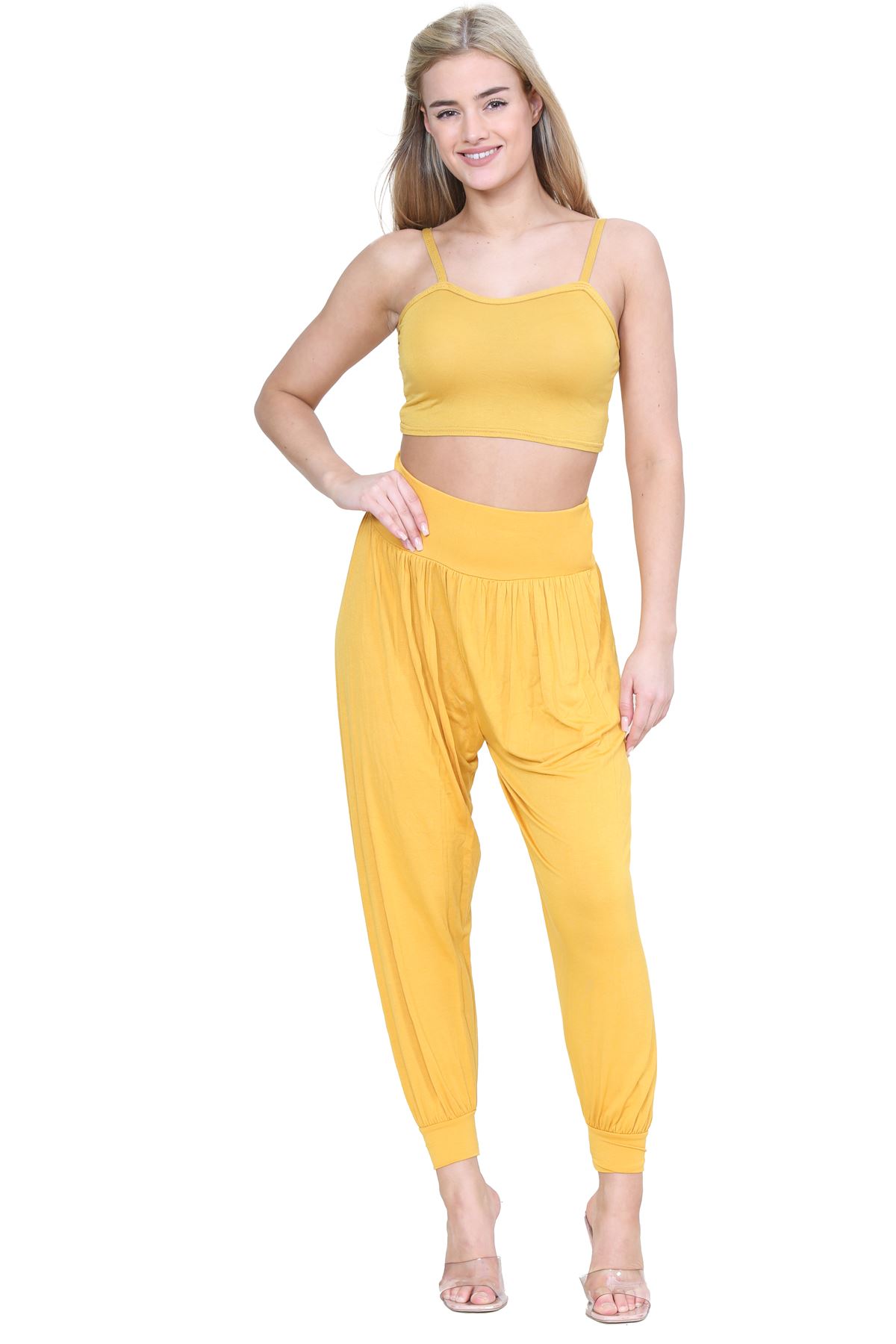 Womens Alibaba Harem Leggings Cuffed Bottoms Plain Hareem Trousers Baggy Pants - Picture 68 of 130