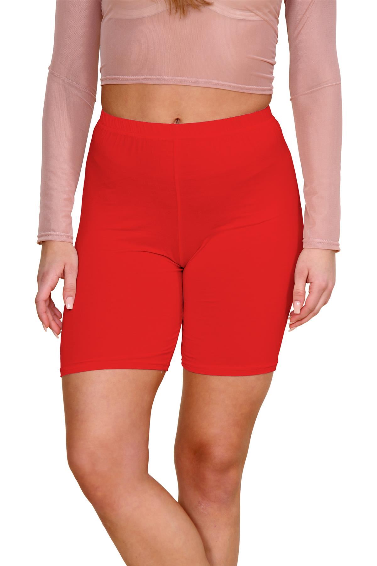 Pantalones Cortos de Ciclismo Lisos Para Mujer Baile Gimnasio Pantalones Cortos Elásticos Activos Paquete de 3 - Imagen 182 de 268