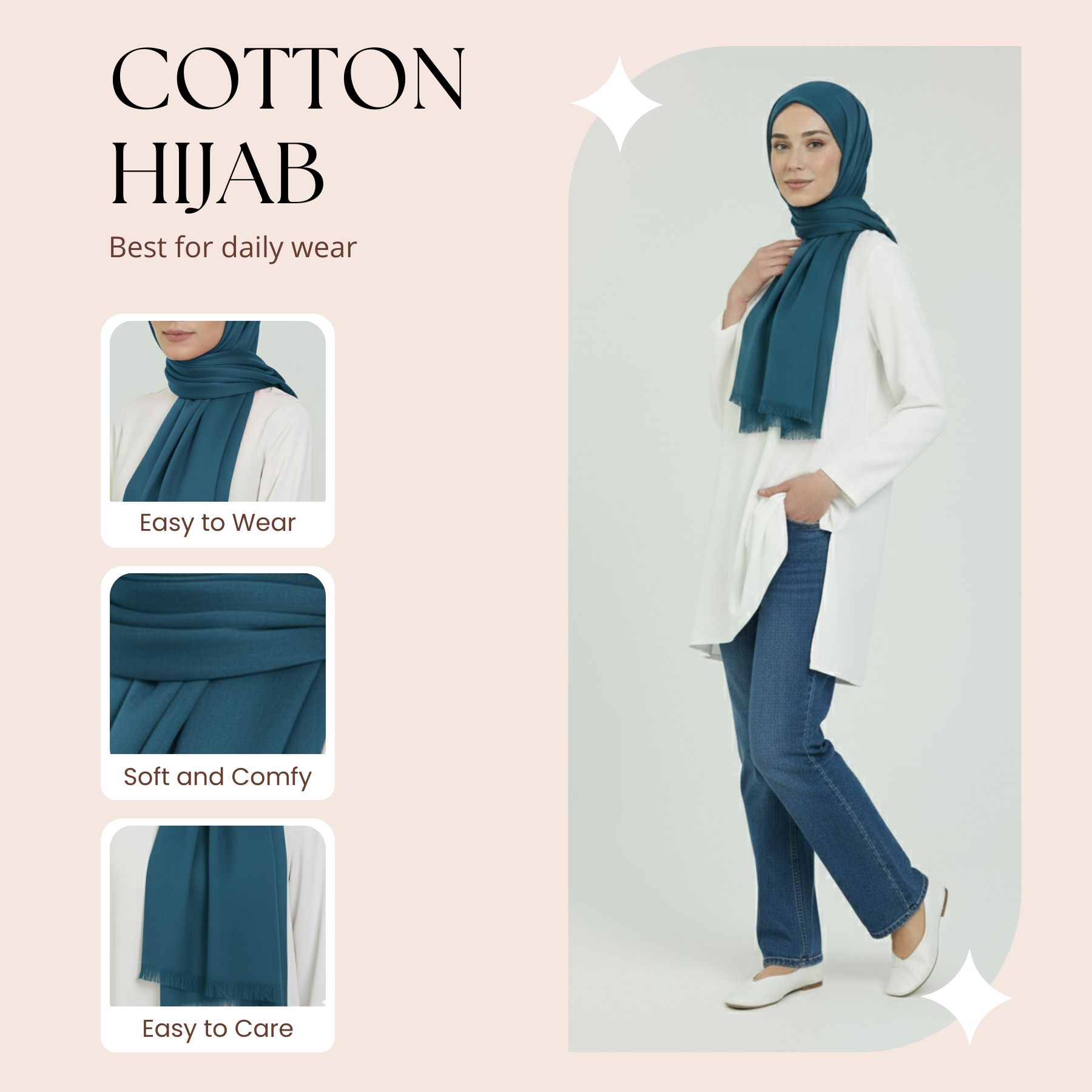 Baumwolle Modal Hijab Frauen Muslim Uni Schal Weich Halstuch Stola Islamisches Kopftuch - Bild 174 von 183