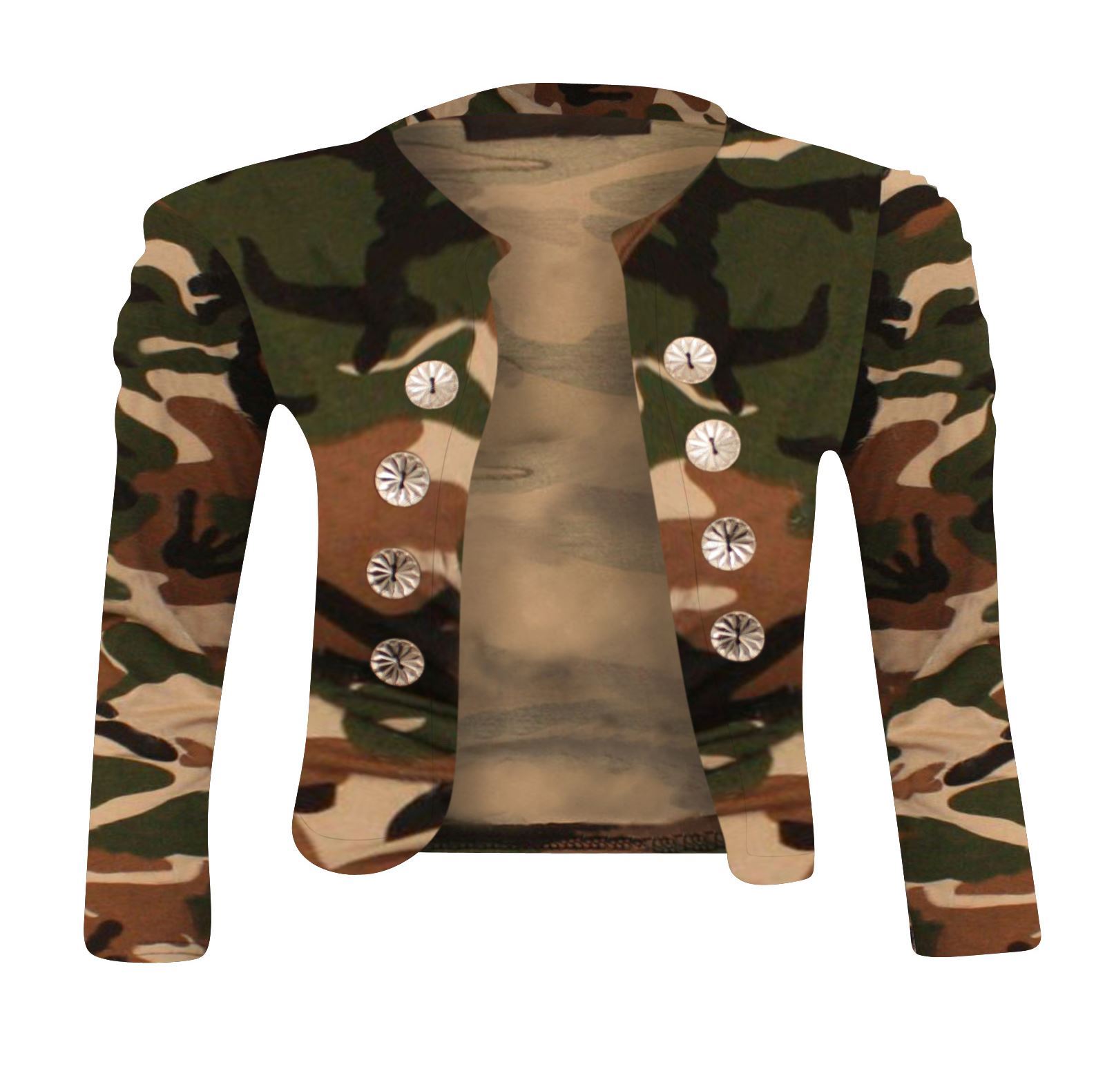 army print cardigan
