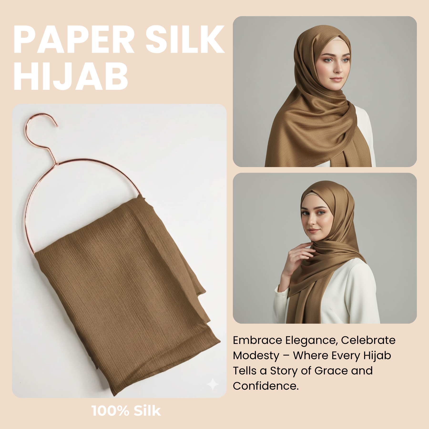 Womens Paper Silk Hijab Satin Silk Head Scarf Long Muslim Head Cover Wrap Shawl - Picture 18 of 99