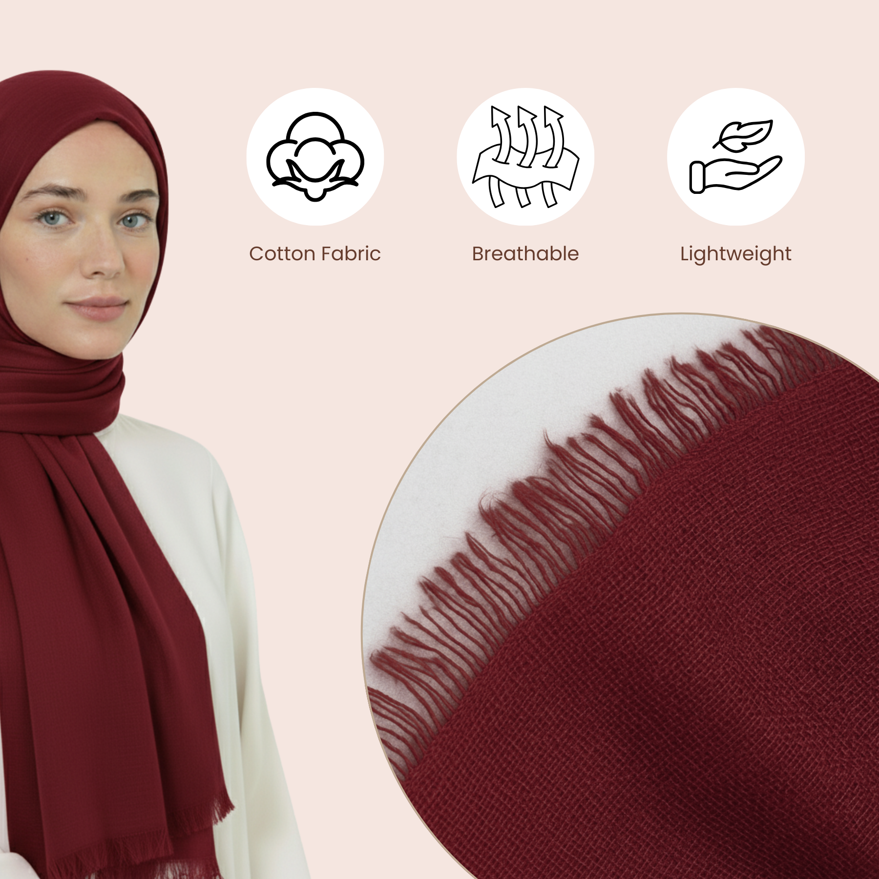 Baumwolle Modal Hijab Frauen Muslim Uni Schal Weich Halstuch Stola Islamisches Kopftuch - Bild 182 von 183