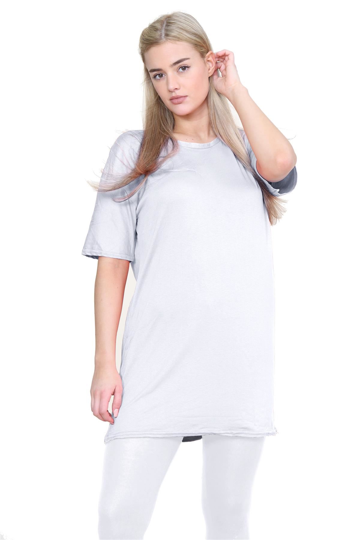 Damas Longline Suelto Camiseta Leggings Gimnasio Chándal Conjunto Coord 2 Piezas Ropa de Salón - Imagen 136 de 155
