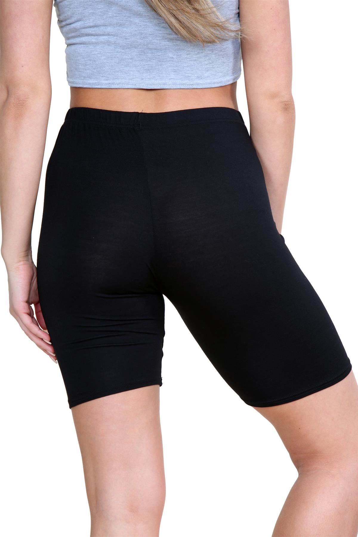Pantalones Cortos de Ciclismo Lisos Para Mujer Baile Gimnasio Pantalones Cortos Elásticos Activos Paquete de 3 - Imagen 13 de 268
