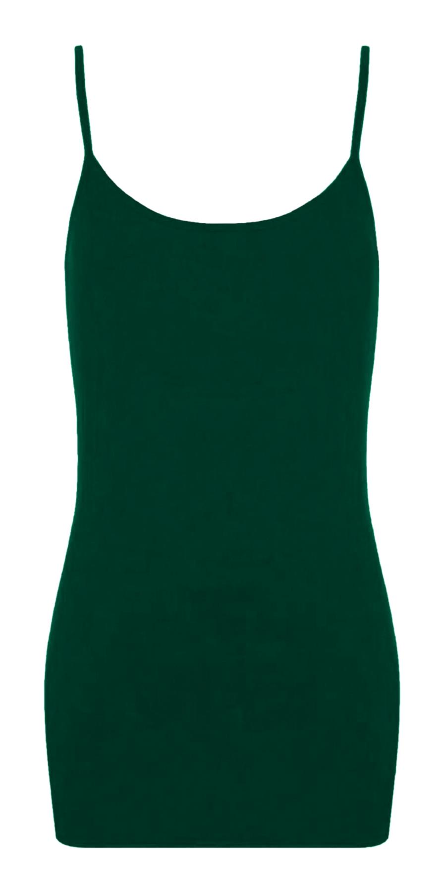 Womens Cami Bodycon Mini Dress Plain Strappy Vest Summer Tank Top Mini Dress - Picture 9 of 127