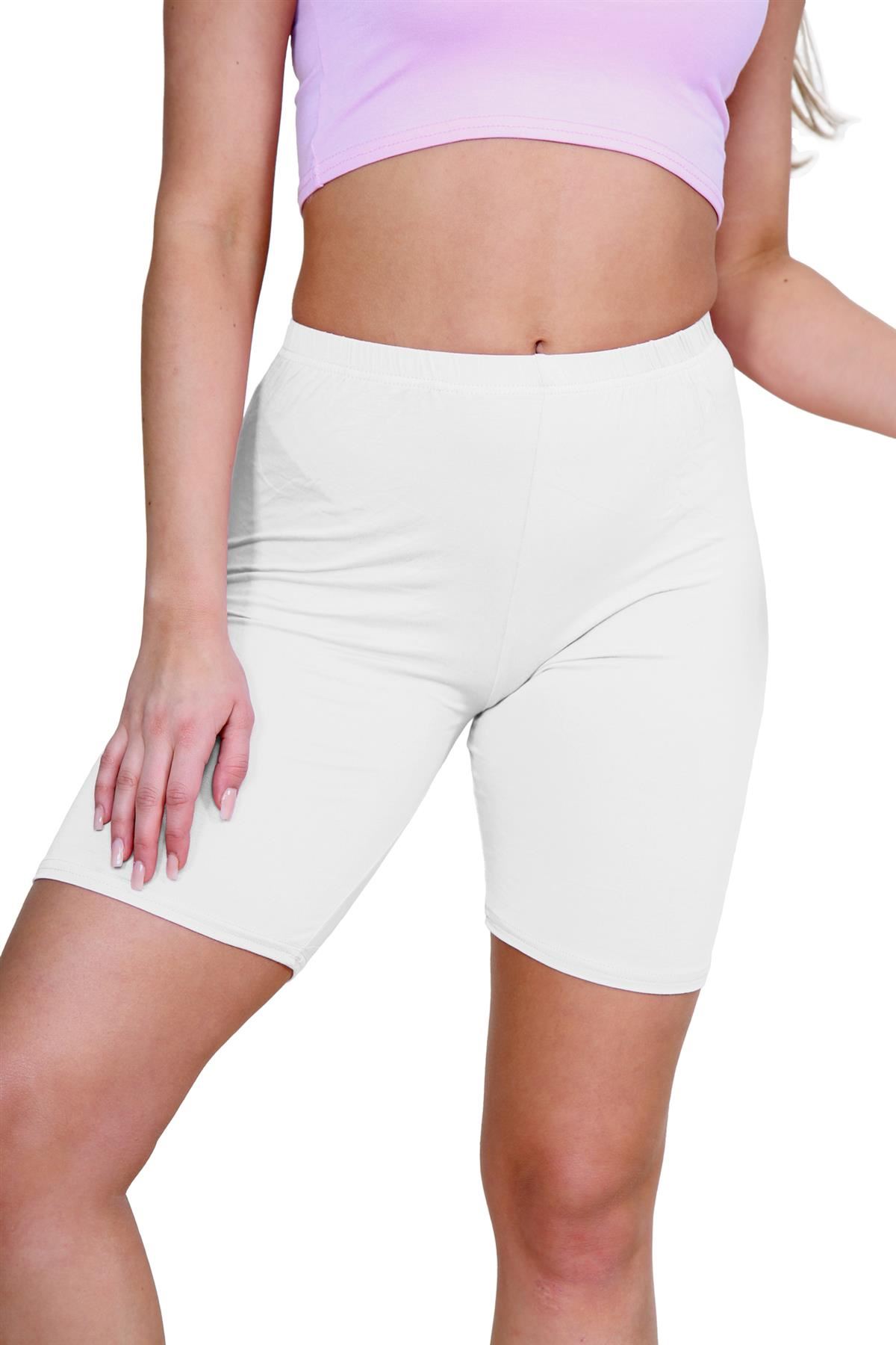 Pantalones Cortos de Ciclismo Lisos Para Mujer Baile Gimnasio Pantalones Cortos Elásticos Activos Paquete de 3 - Imagen 246 de 268