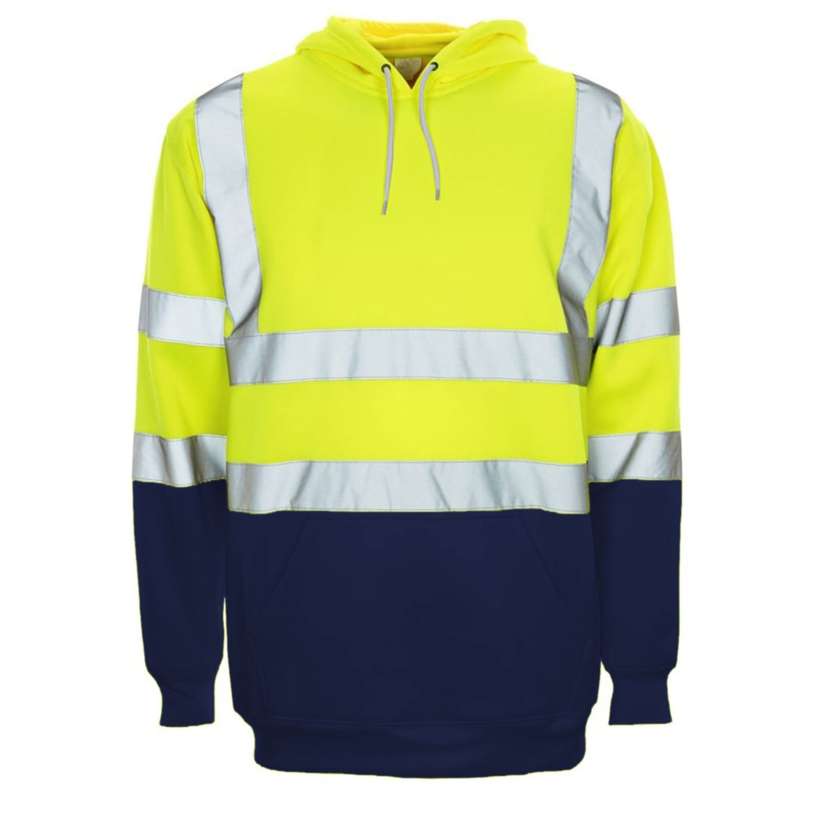 Sudadera con capucha para hombre Hi Vis alta visibilidad lana seguridad ropa de trabajo jersey con capucha saltador - Imagen 17 de 21