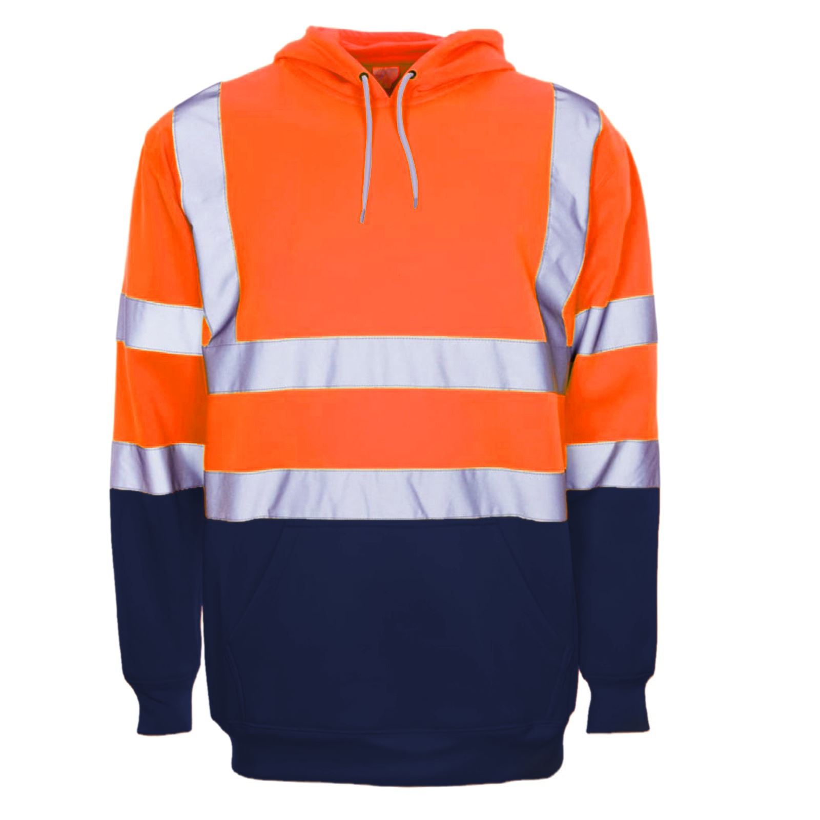 Sudadera con capucha para hombre Hi Vis alta visibilidad lana seguridad ropa de trabajo jersey con capucha saltador - Imagen 18 de 21