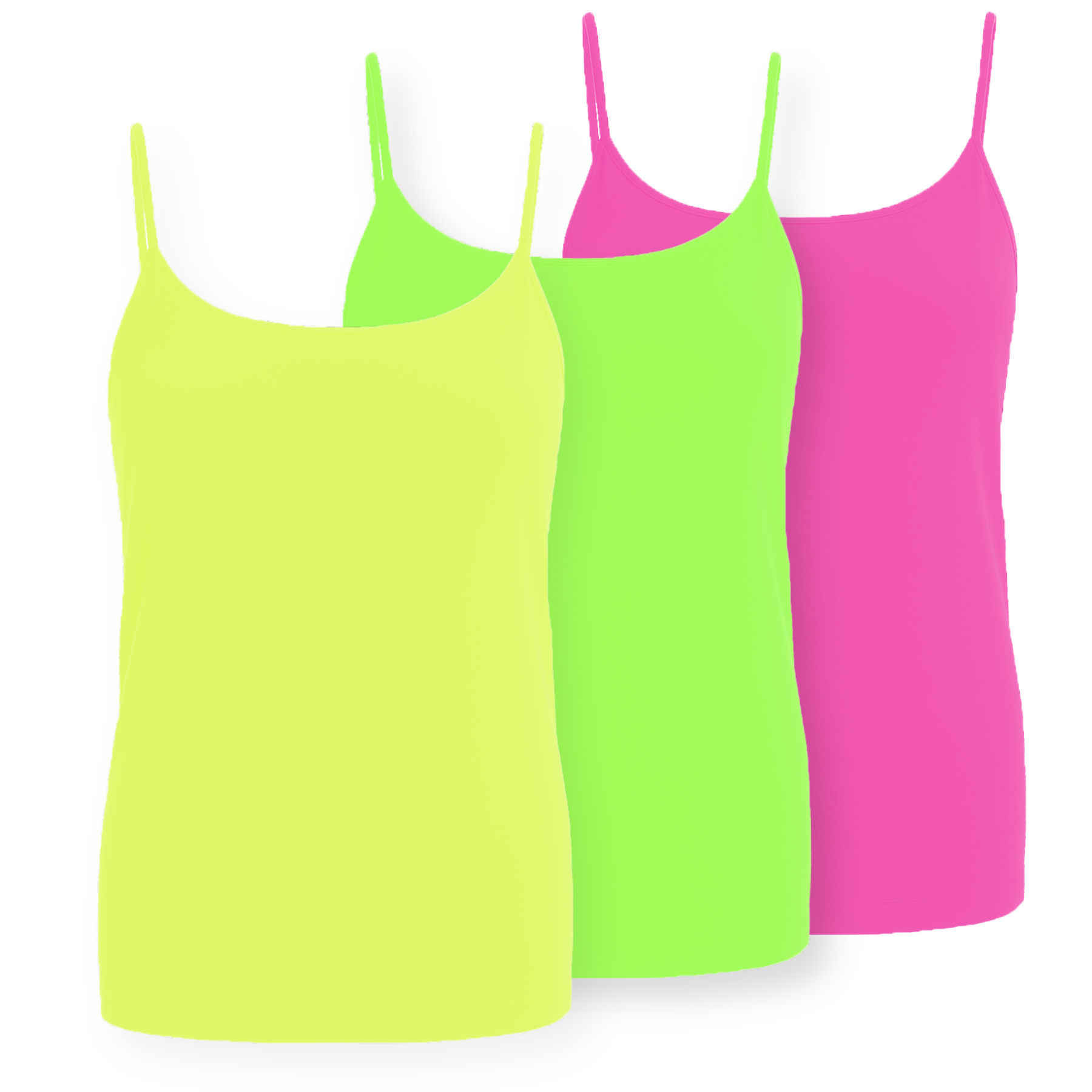 Womens Bodycon Cami Strappy Tank Top Plain Summer Activewear Vest Top, Pack of 3 - Picture 218 of 221