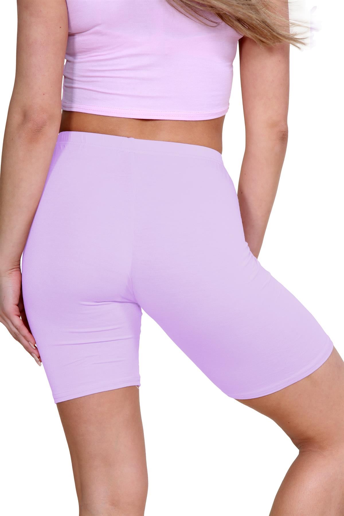 Pantalones Cortos de Ciclismo Lisos Para Mujer Baile Gimnasio Pantalones Cortos Elásticos Activos Paquete de 3 - Imagen 100 de 268