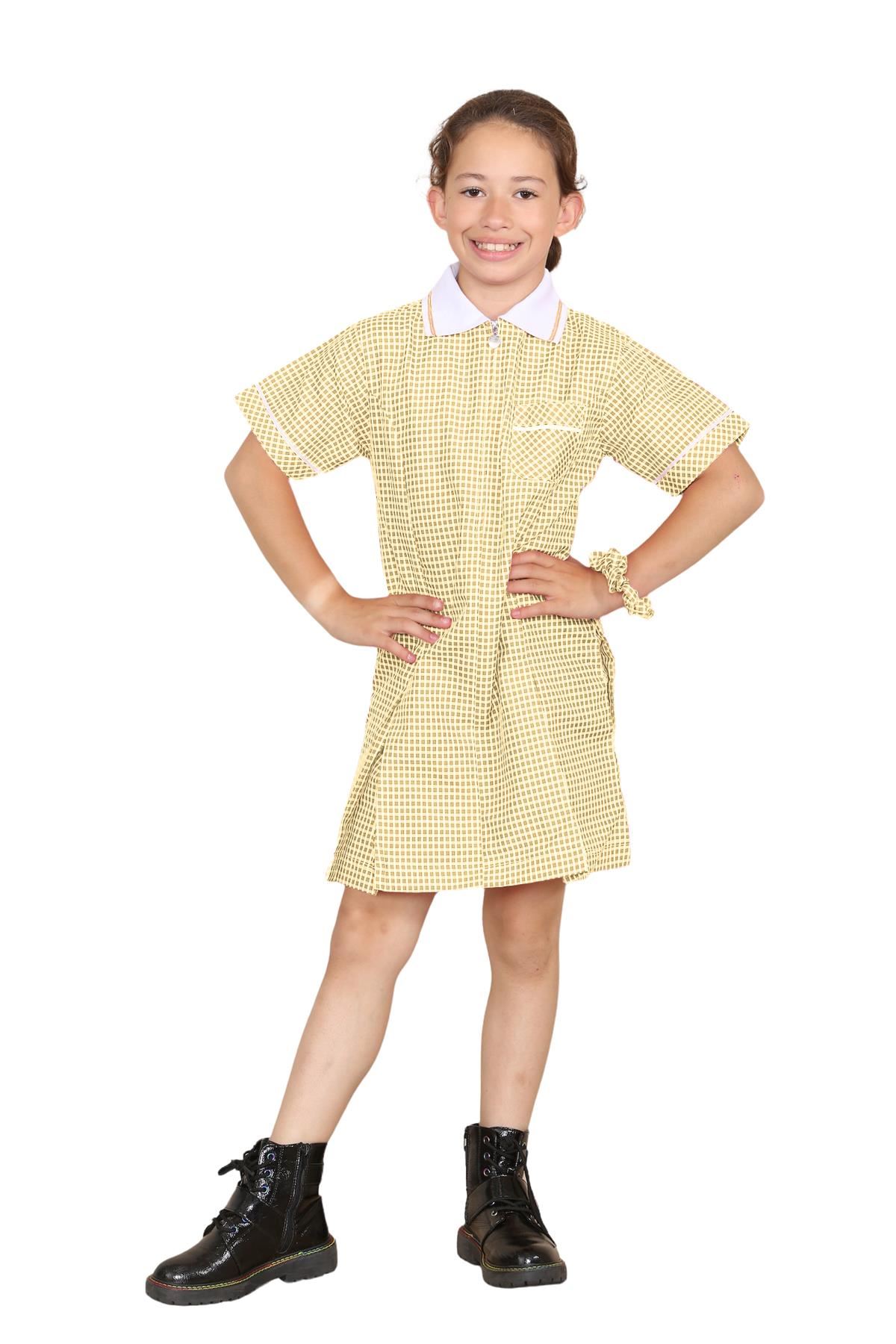 Mädchen Gingham Schule Kurzarm Plissee Kleid Schuluniform Sommer 2er Pack - Bild 44 von 49
