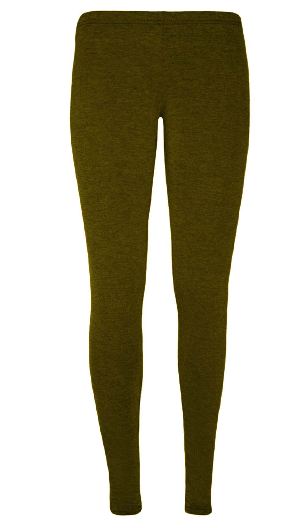 New Girls Kids Plain Full Length Slim Fit Skinny Stretchy