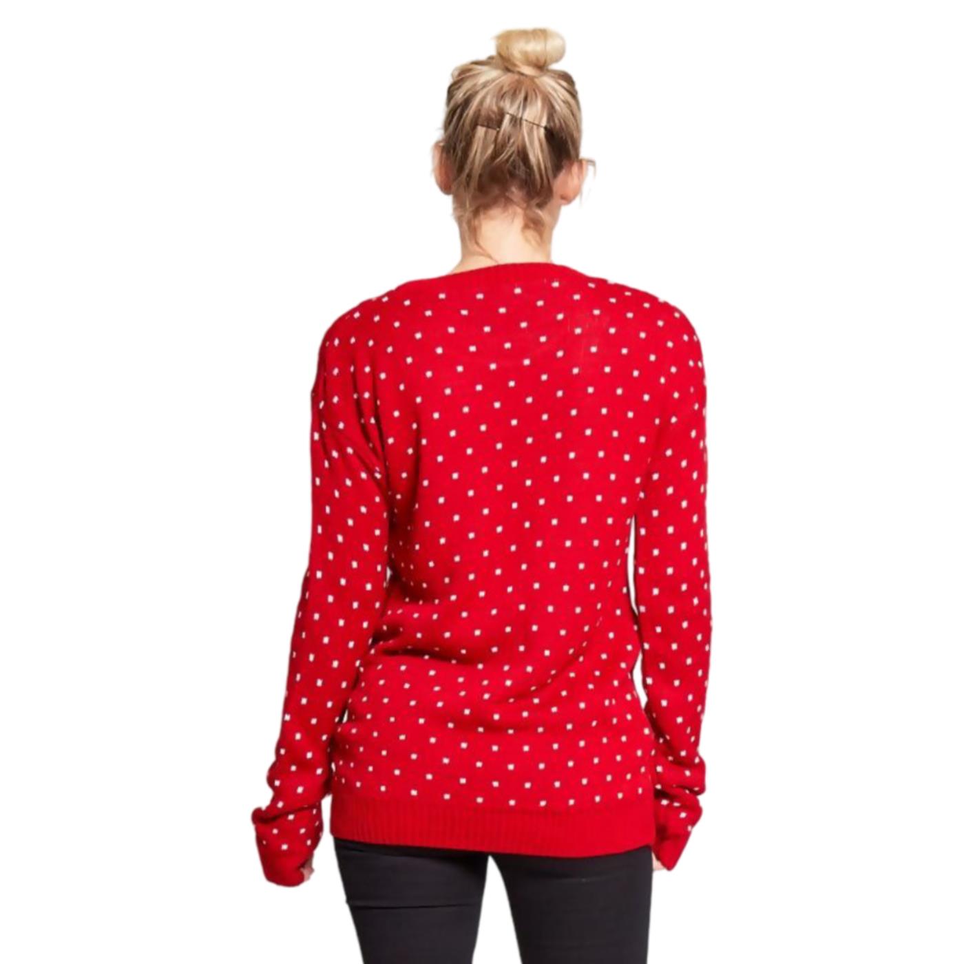 Christmas Reindeer Jumper Womens Knitted Funny Xmas Sweater Unisex Retro Jumpers - Picture 49 of 128