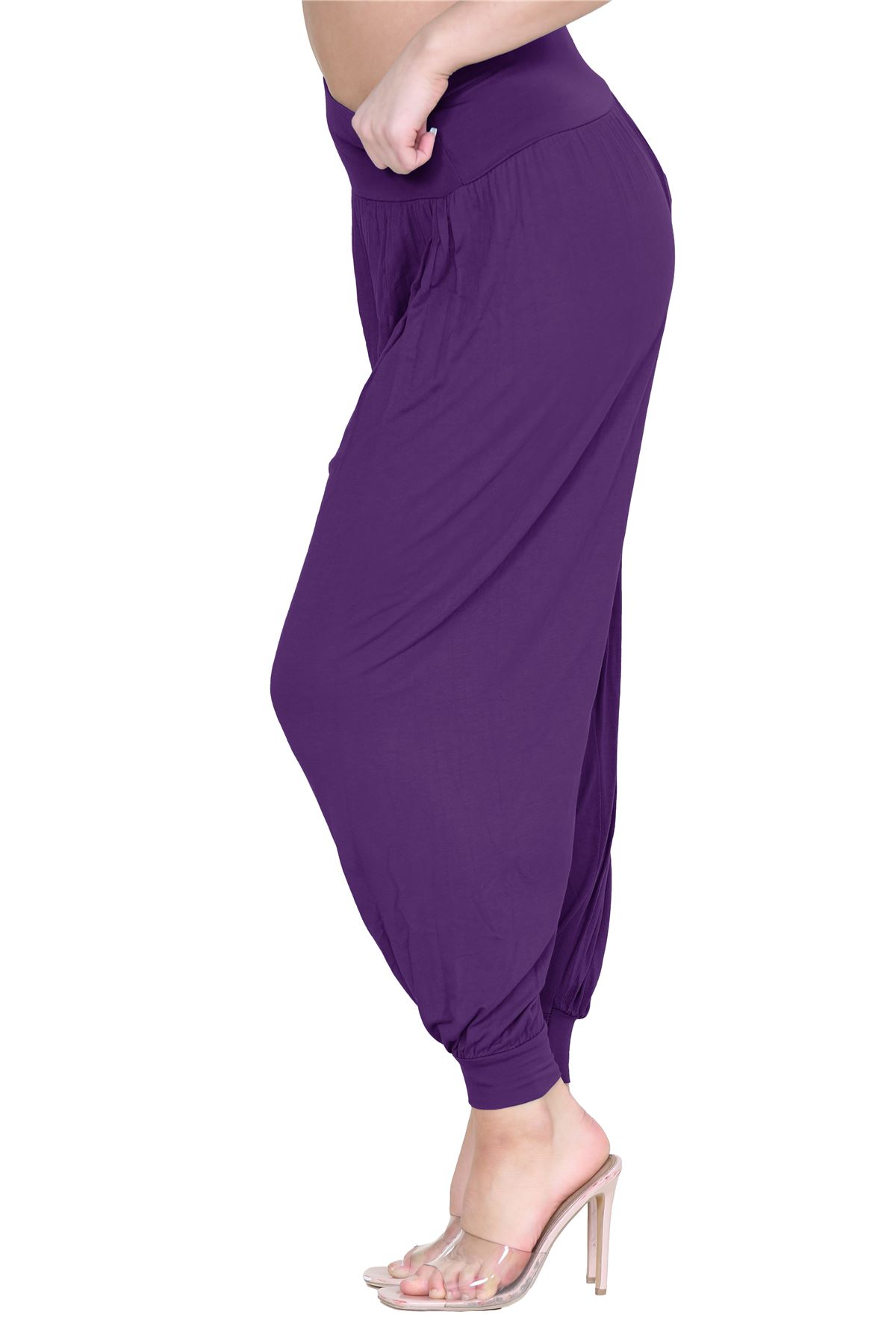 Womens Alibaba Harem Leggings Cuffed Bottoms Plain Hareem Trousers Baggy Pants - Picture 82 of 130