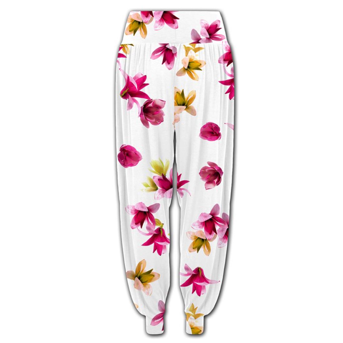 Womens Floral Printed Alibaba Trousers Ladies Harem Cuffed Bottoms Hareem Pants - Picture 2 of 5