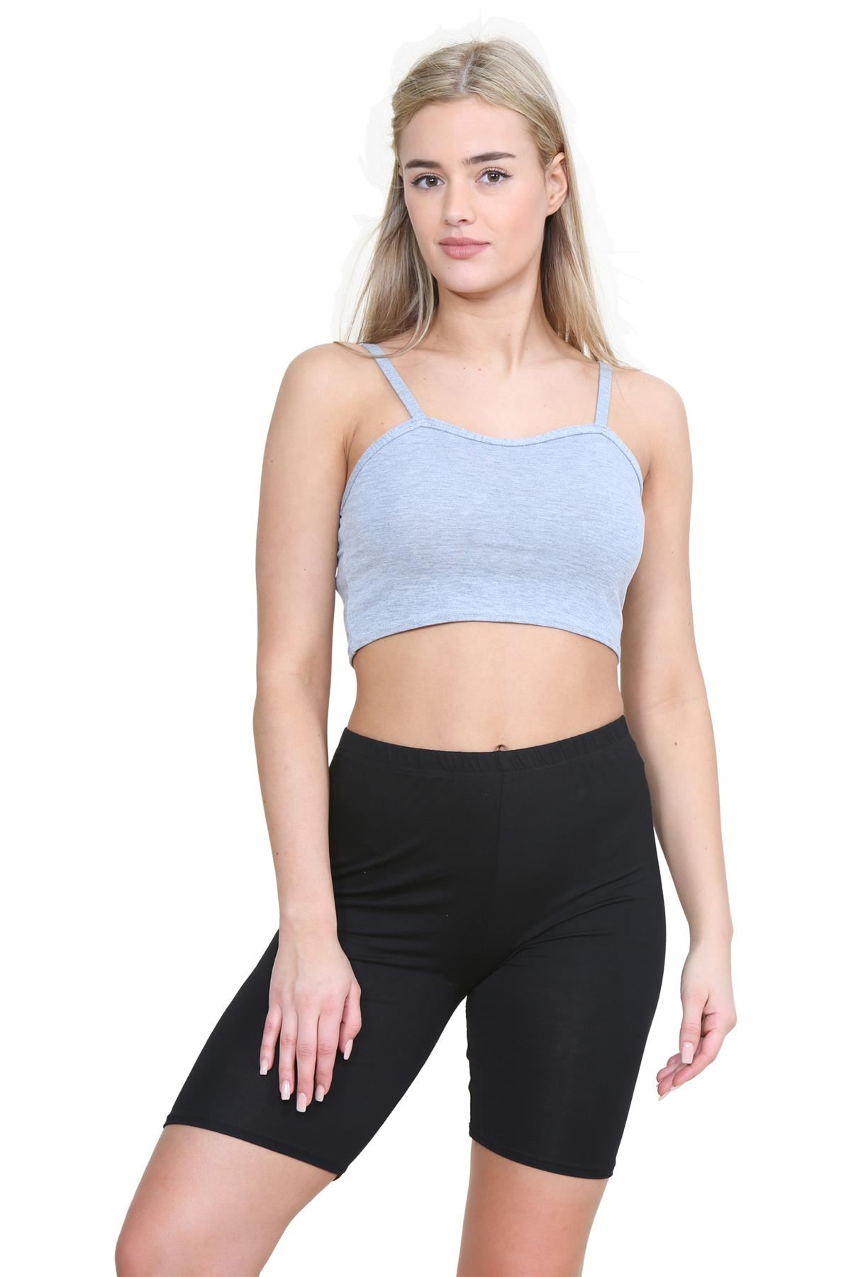 Pantalones Cortos de Ciclismo Lisos Para Mujer Baile Gimnasio Pantalones Cortos Elásticos Activos Paquete de 3 - Imagen 14 de 268