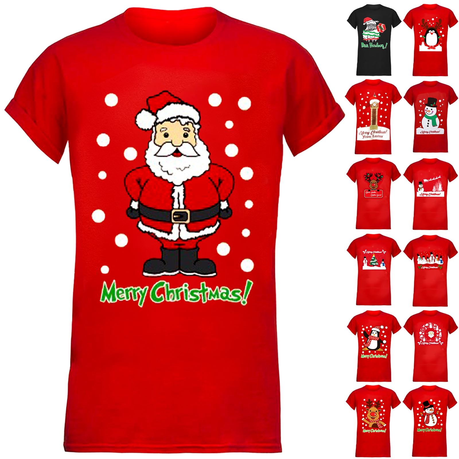 NEW WOMEN LADIES CHRISTMAS PENGUIN PRINT T SHIRTS FESTIVE LOOK NOVELTY XMAS TOPS