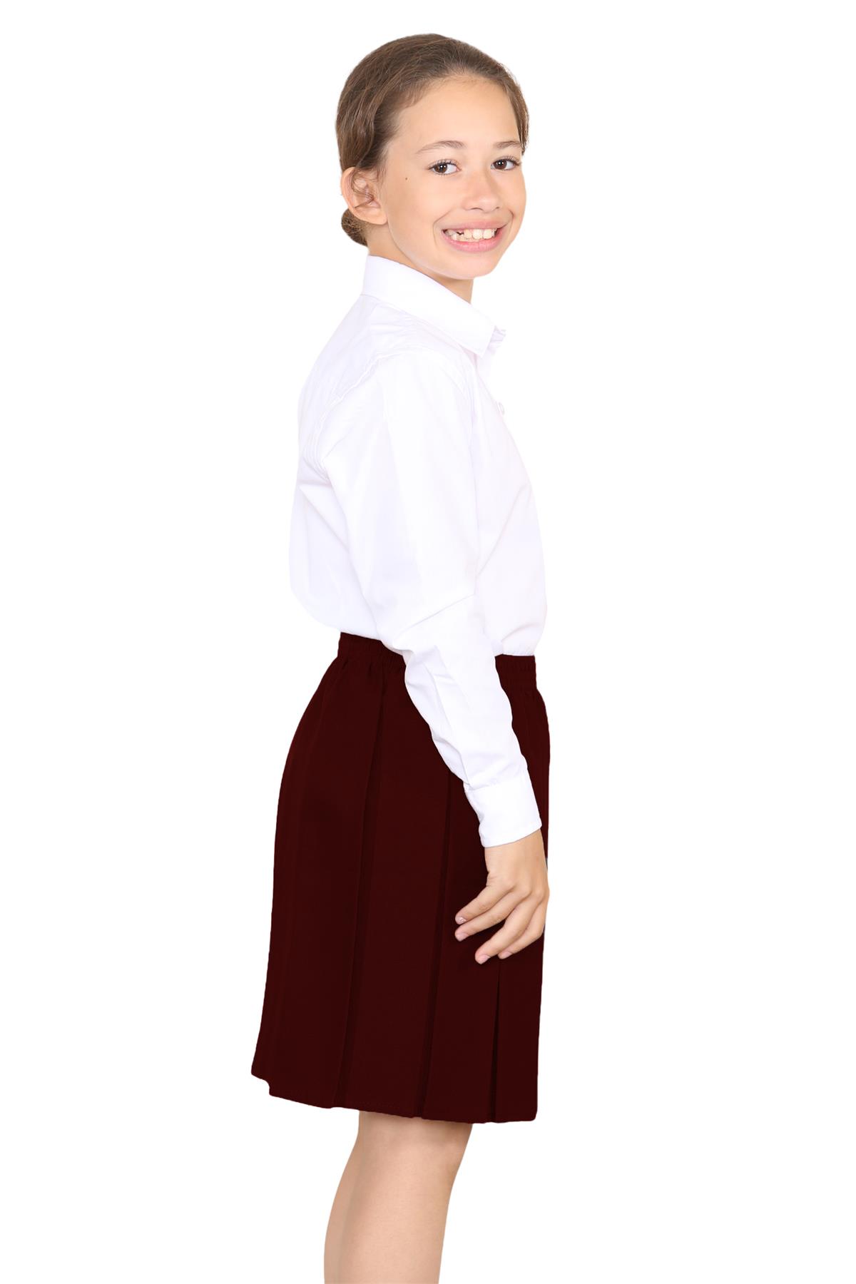 Mädchen Box Plissee Rock Schule Allround elastische Taille Uniform Kinder Röcke - Bild 17 von 92