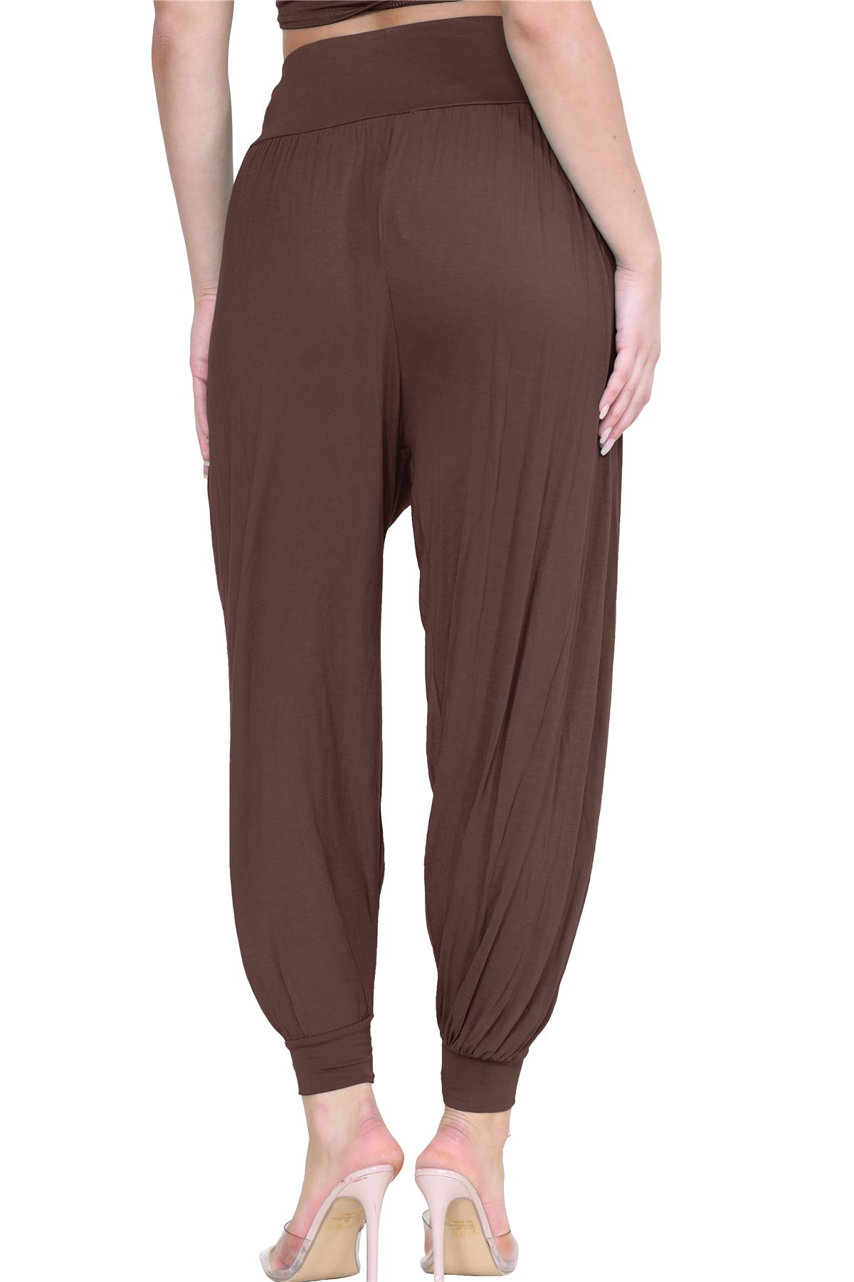 Womens Alibaba Harem Leggings Cuffed Bottoms Plain Hareem Trousers Baggy Pants - Picture 22 of 130