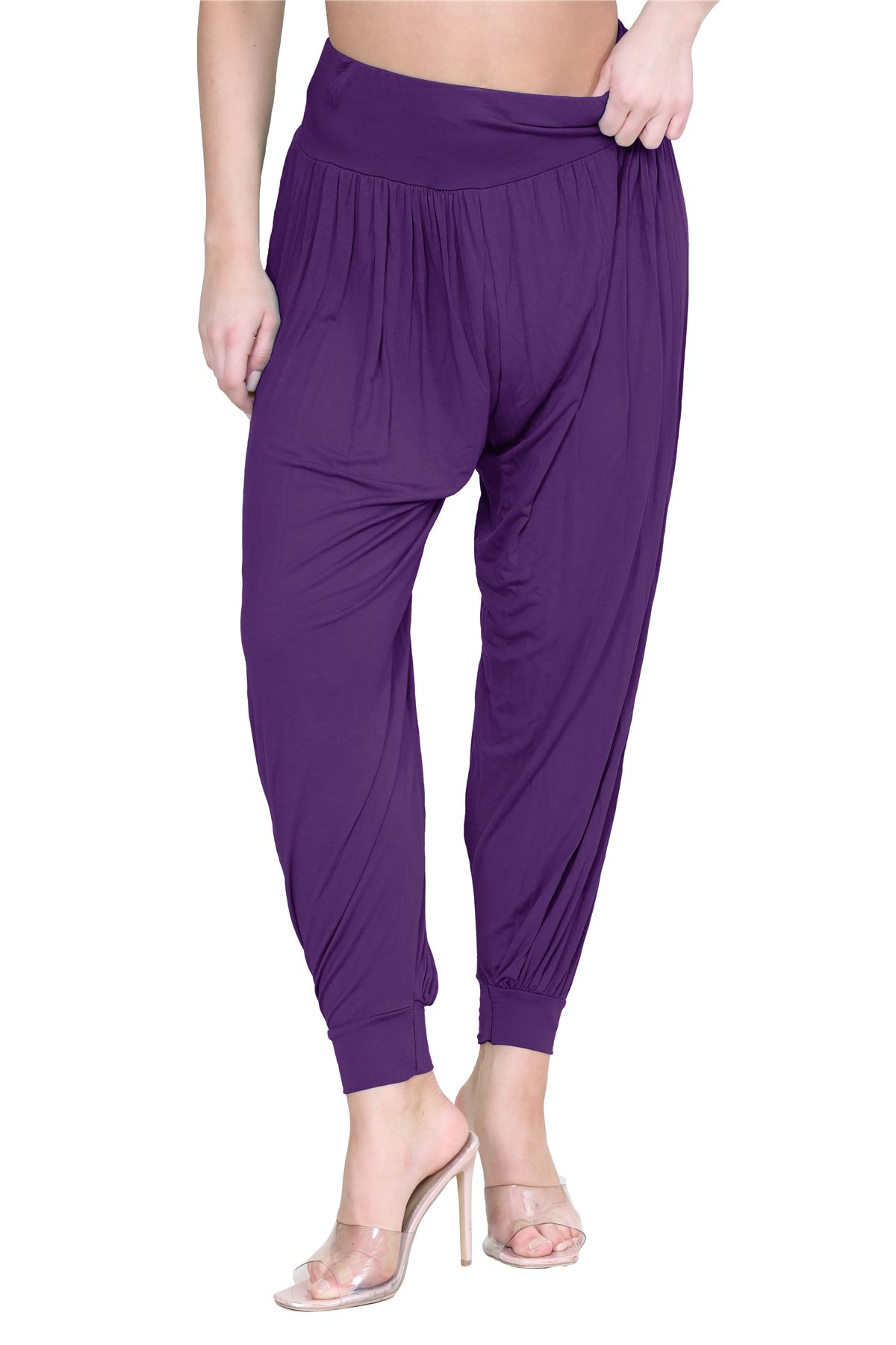 Womens Alibaba Harem Leggings Cuffed Bottoms Plain Hareem Trousers Baggy Pants - Picture 80 of 130