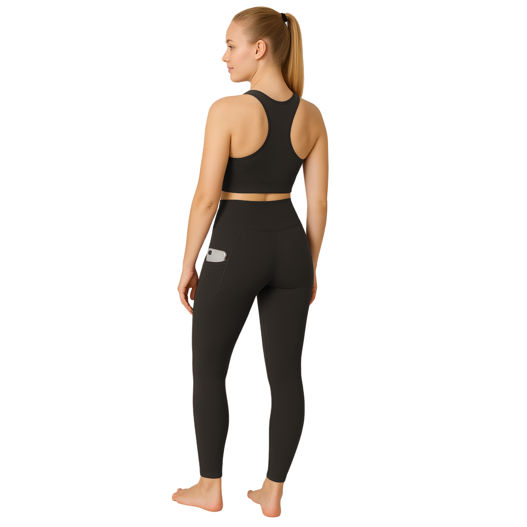 Womens Activewear Leggings High Waist Gym Yoga Workout Leggings With Pockets - Picture 19 of 50