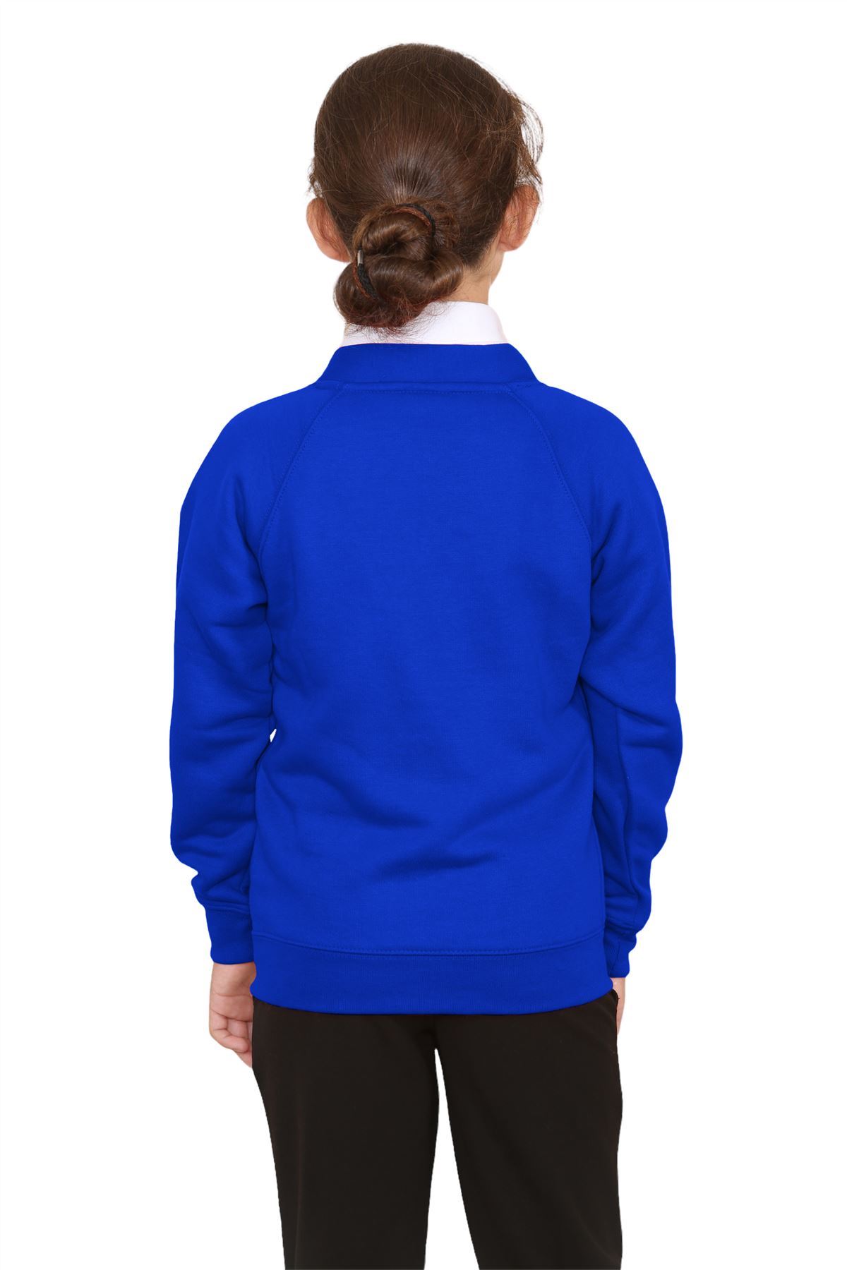 Niñas Cuello en V Cárdigan Uniforme Escolar Manga Larga Jersey Niños Niños Suéter 2-13 Años - Imagen 34 de 44