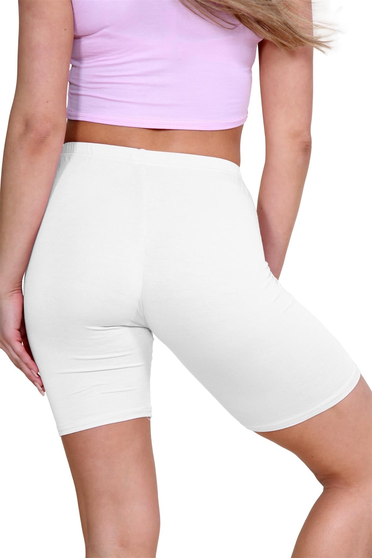 Pantalones Cortos de Ciclismo Lisos Para Mujer Baile Gimnasio Pantalones Cortos Elásticos Activos Paquete de 3 - Imagen 248 de 268