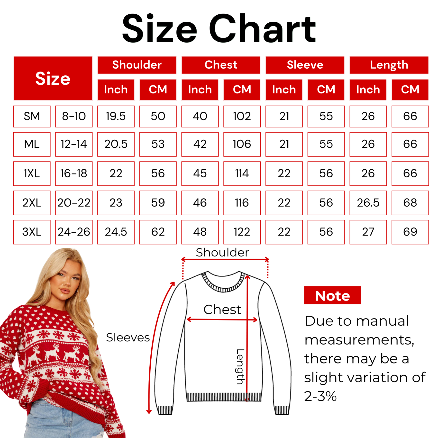 Christmas Reindeer Jumper Womens Knitted Funny Xmas Sweater Unisex Retro Jumpers - Picture 15 of 128