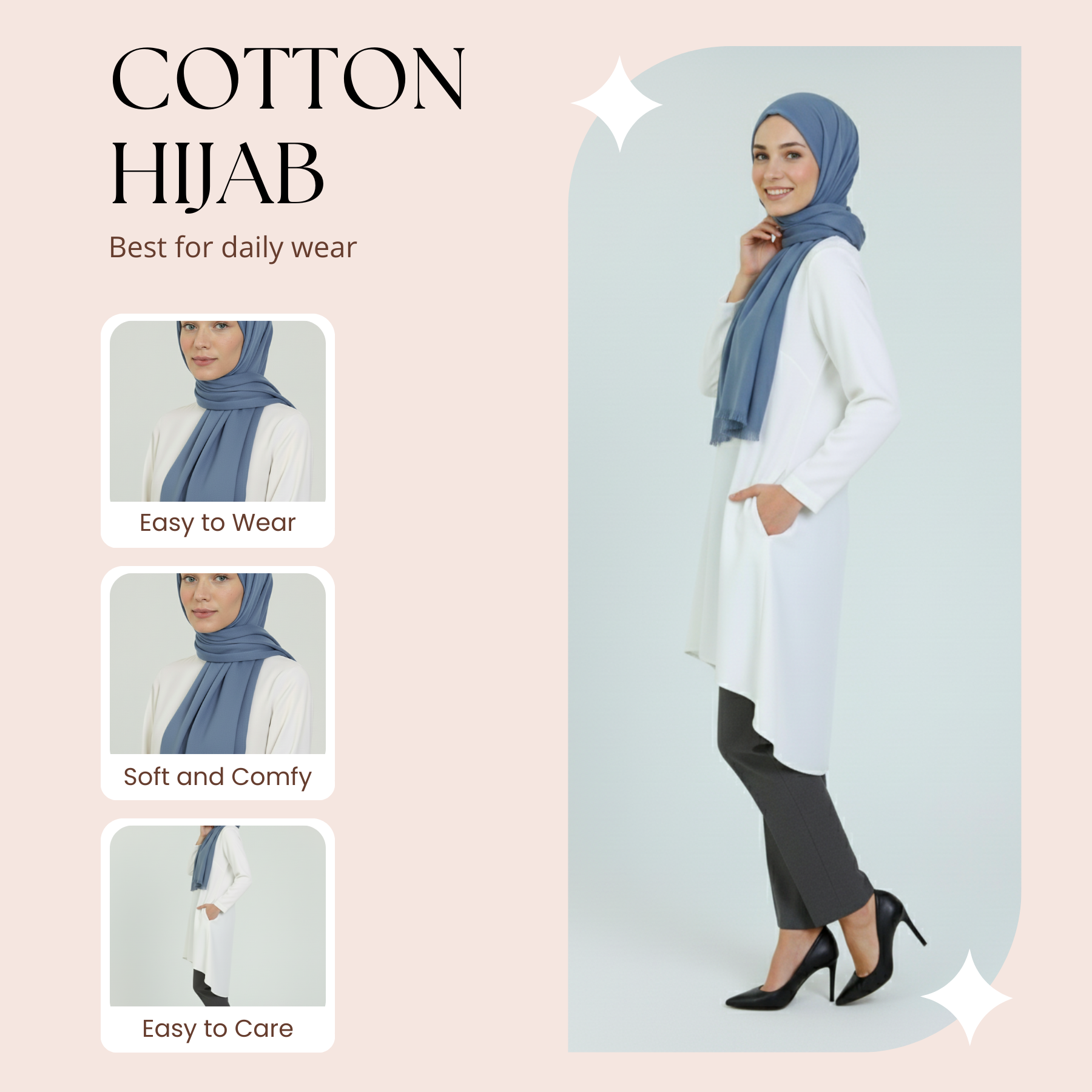 Baumwolle Modal Hijab Frauen Muslim Uni Schal Weich Halstuch Stola Islamisches Kopftuch - Bild 27 von 183