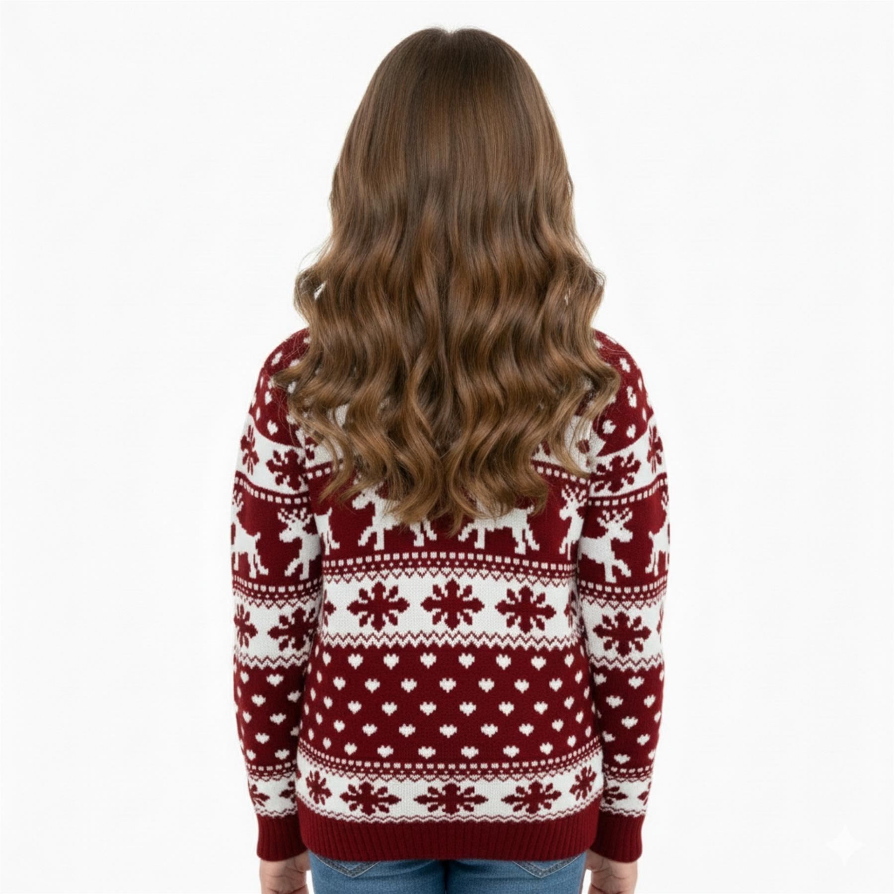 Kids Christmas Jumper Girls Boy Reindeer Sweater Children Novelty Xmas Sweater - Picture 71 of 97