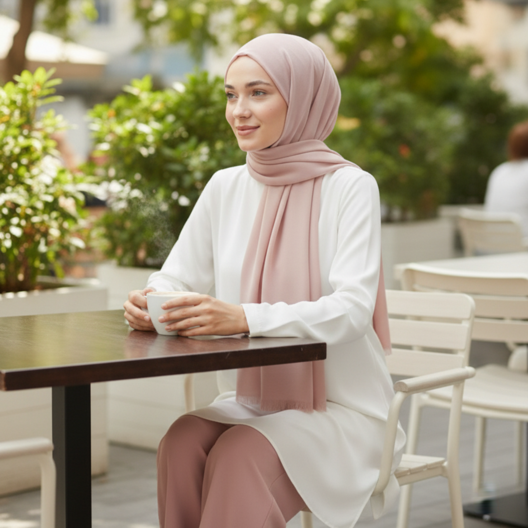 Baumwolle Modal Hijab Frauen Muslim Uni Schal Weich Halstuch Stola Islamisches Kopftuch - Bild 106 von 183