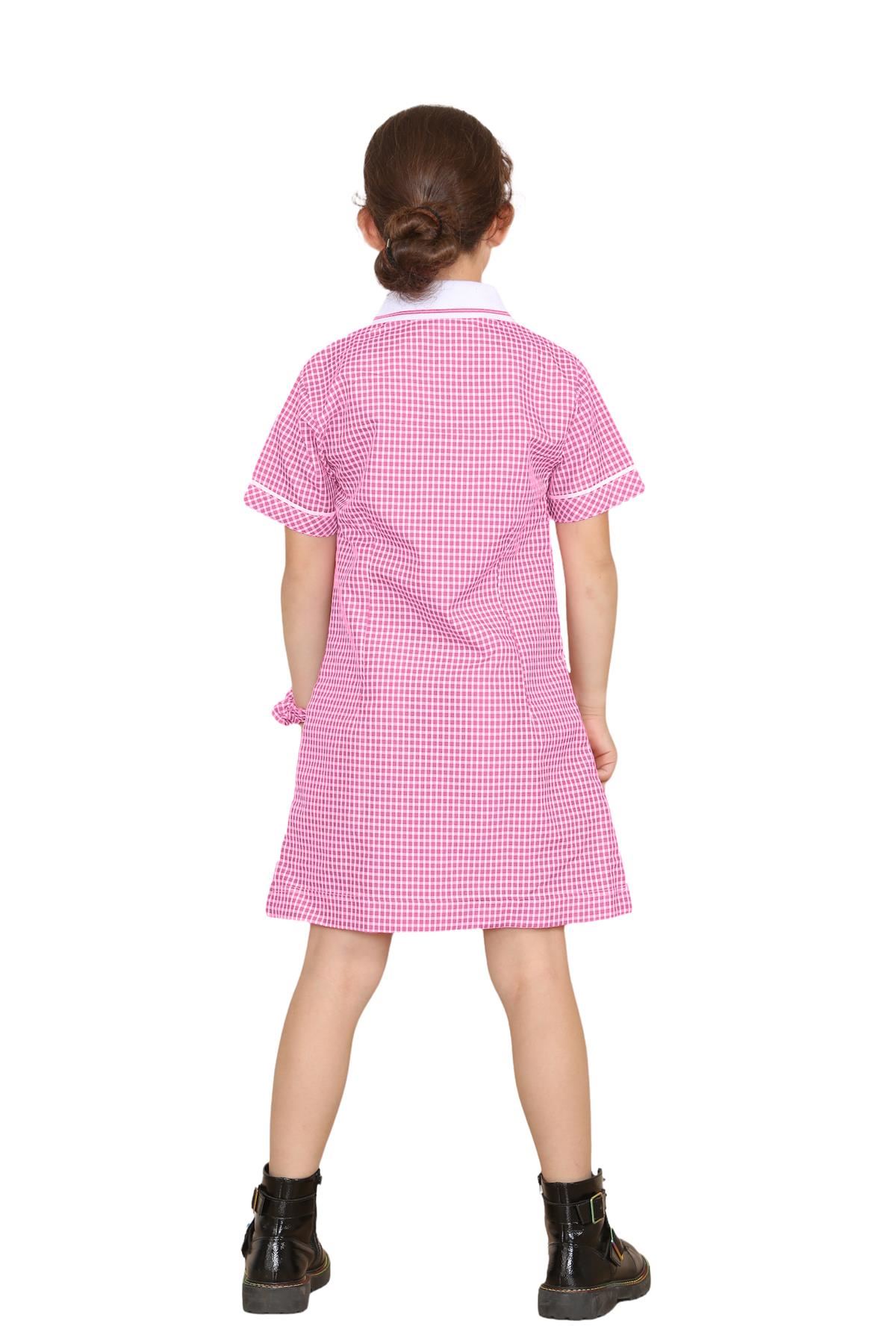Mädchen Gingham Schule Kurzarm Plissee Kleid Schuluniform Sommer 2er Pack - Bild 19 von 49