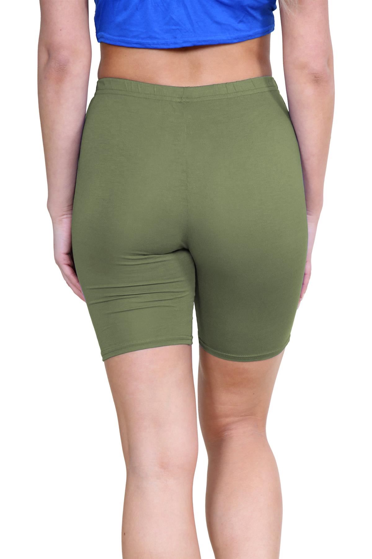Pantalones Cortos de Ciclismo Lisos Para Mujer Baile Gimnasio Pantalones Cortos Elásticos Activos Paquete de 3 - Imagen 92 de 268