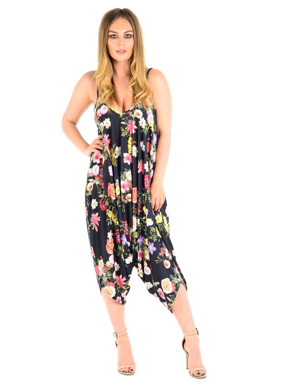 Nouveau Femme Imprimé Floral Cami À Lanières Harem Cami Floral Drapé Lagenlook Baggy ange combinaison 5b9bca Nouveau Femme Imprimé Floral Cami À Lanières Harem Cami Floral Drapé Lagenlook Baggy ange combinaison 5b9bca