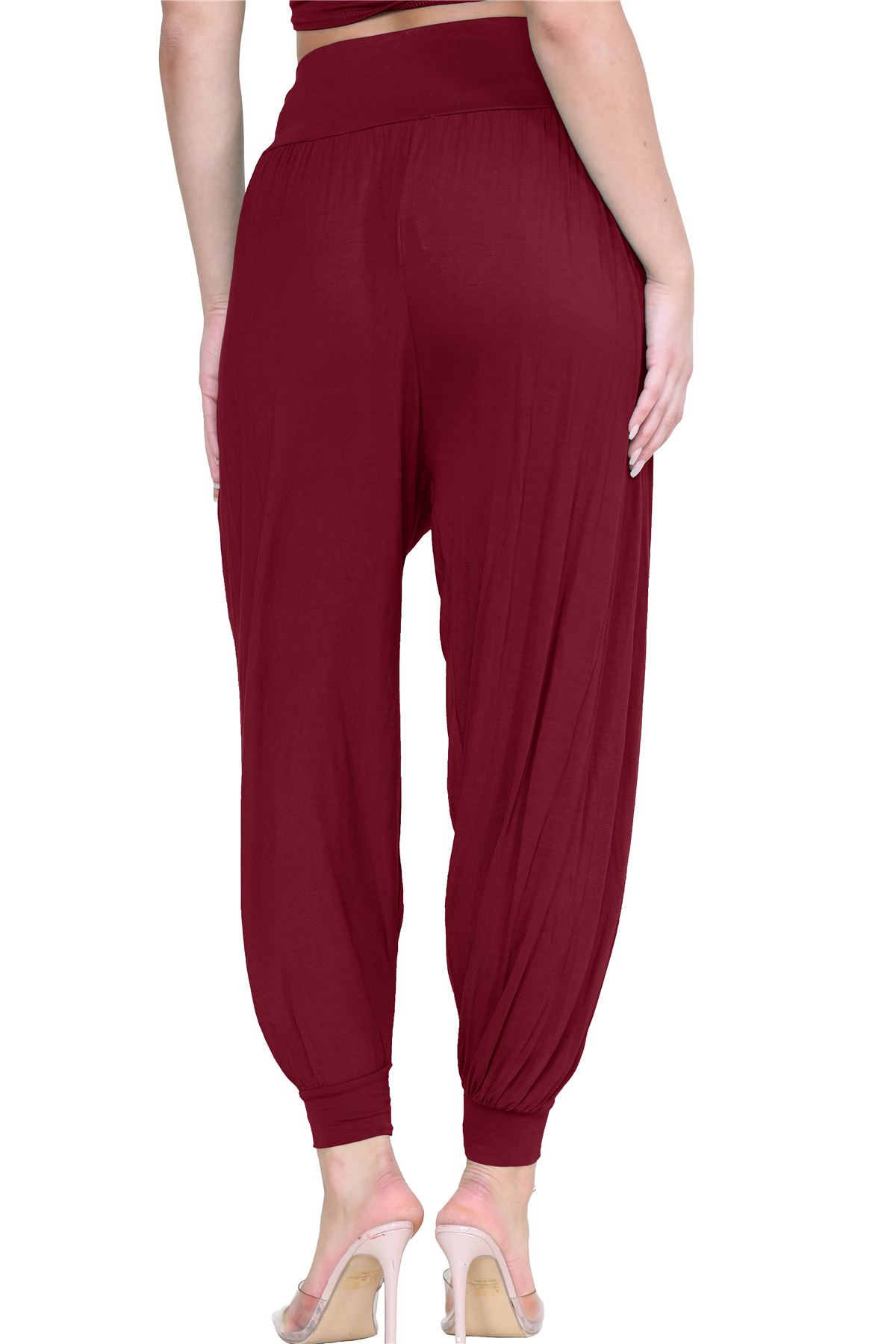 Womens Alibaba Harem Leggings Cuffed Bottoms Plain Hareem Trousers Baggy Pants - Picture 124 of 130