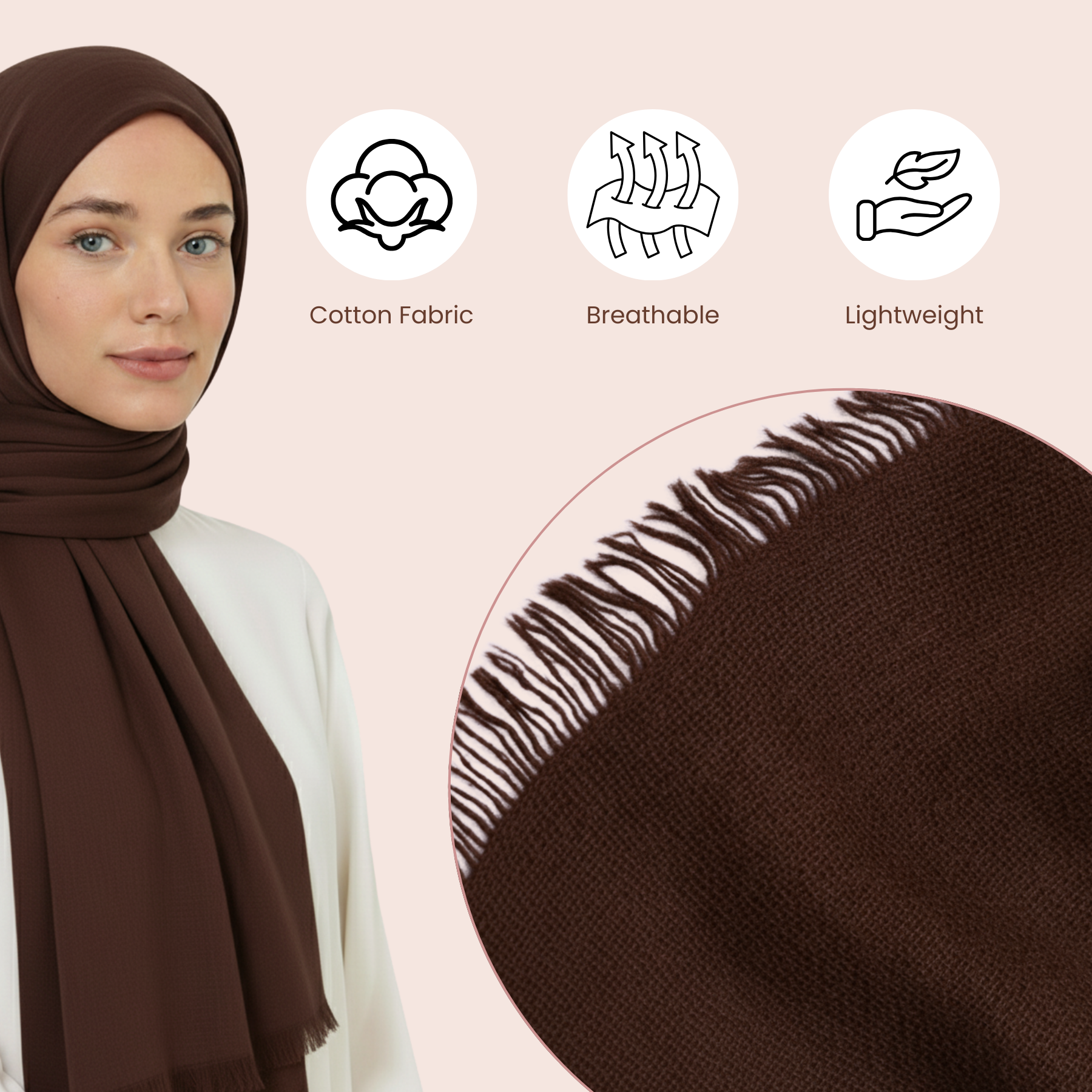 Baumwolle Modal Hijab Frauen Muslim Uni Schal Weich Halstuch Stola Islamisches Kopftuch - Bild 42 von 183