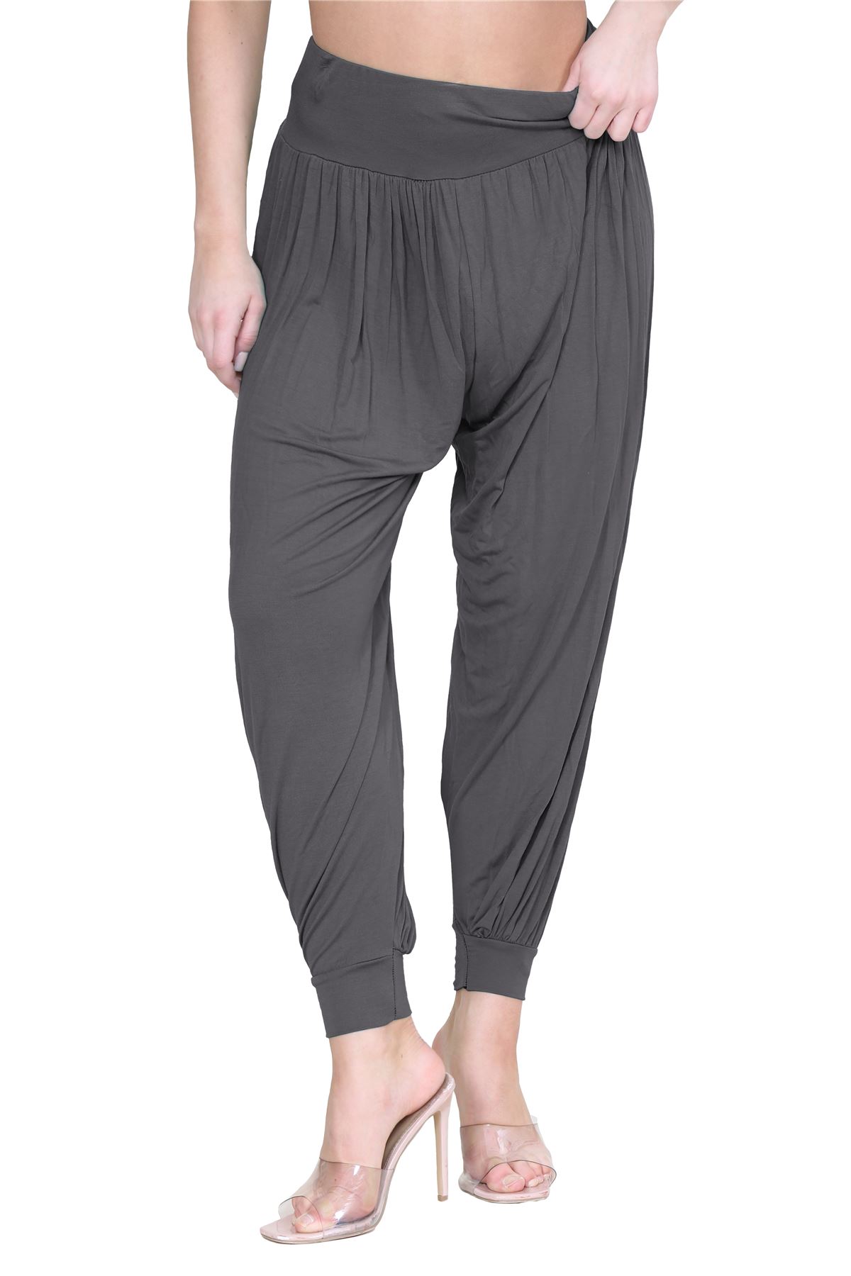 Womens Alibaba Harem Leggings Cuffed Bottoms Plain Hareem Trousers Baggy Pants - Picture 29 of 130