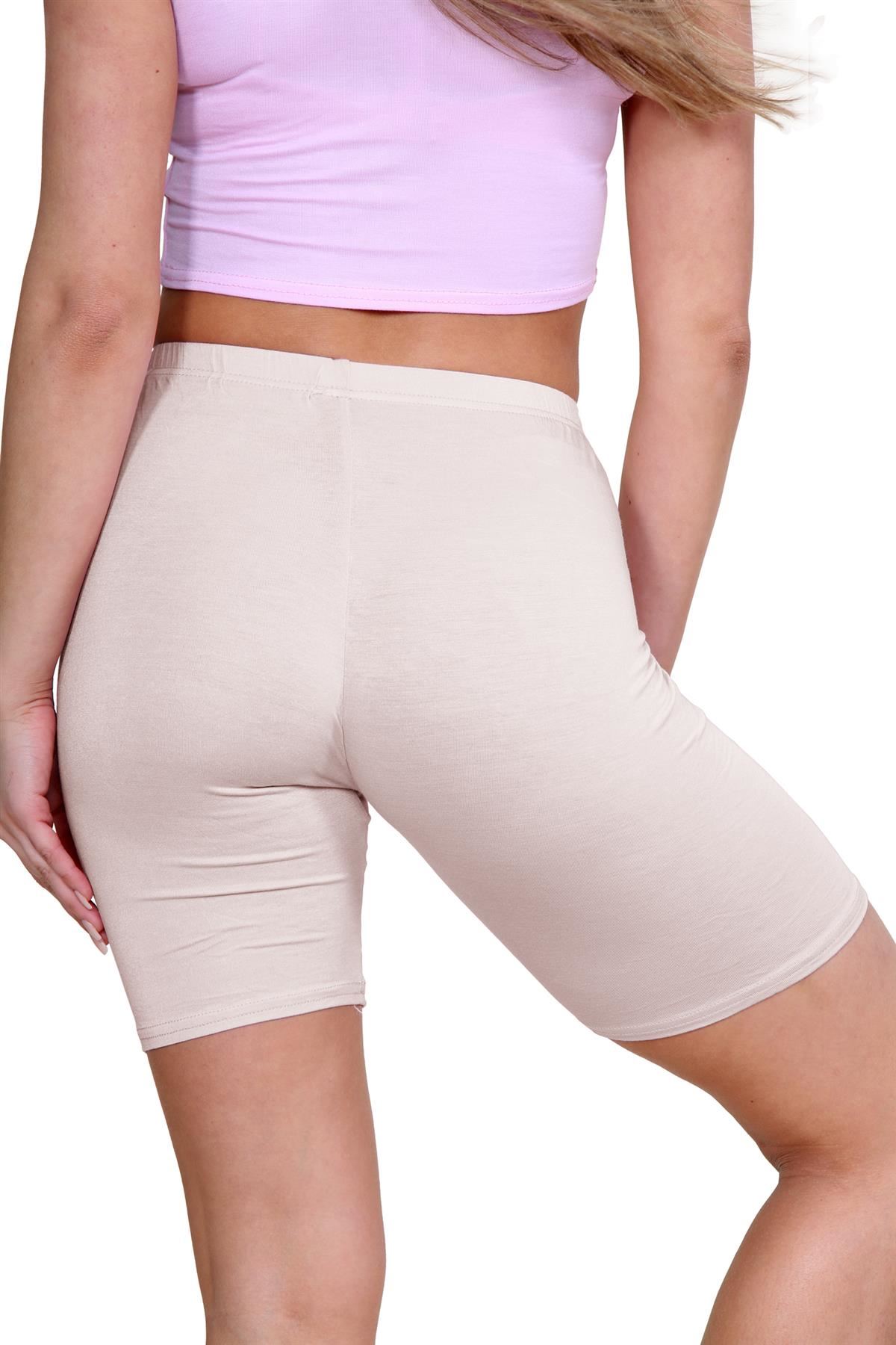 Pantalones Cortos de Ciclismo Lisos Para Mujer Baile Gimnasio Pantalones Cortos Elásticos Activos Paquete de 3 - Imagen 224 de 268